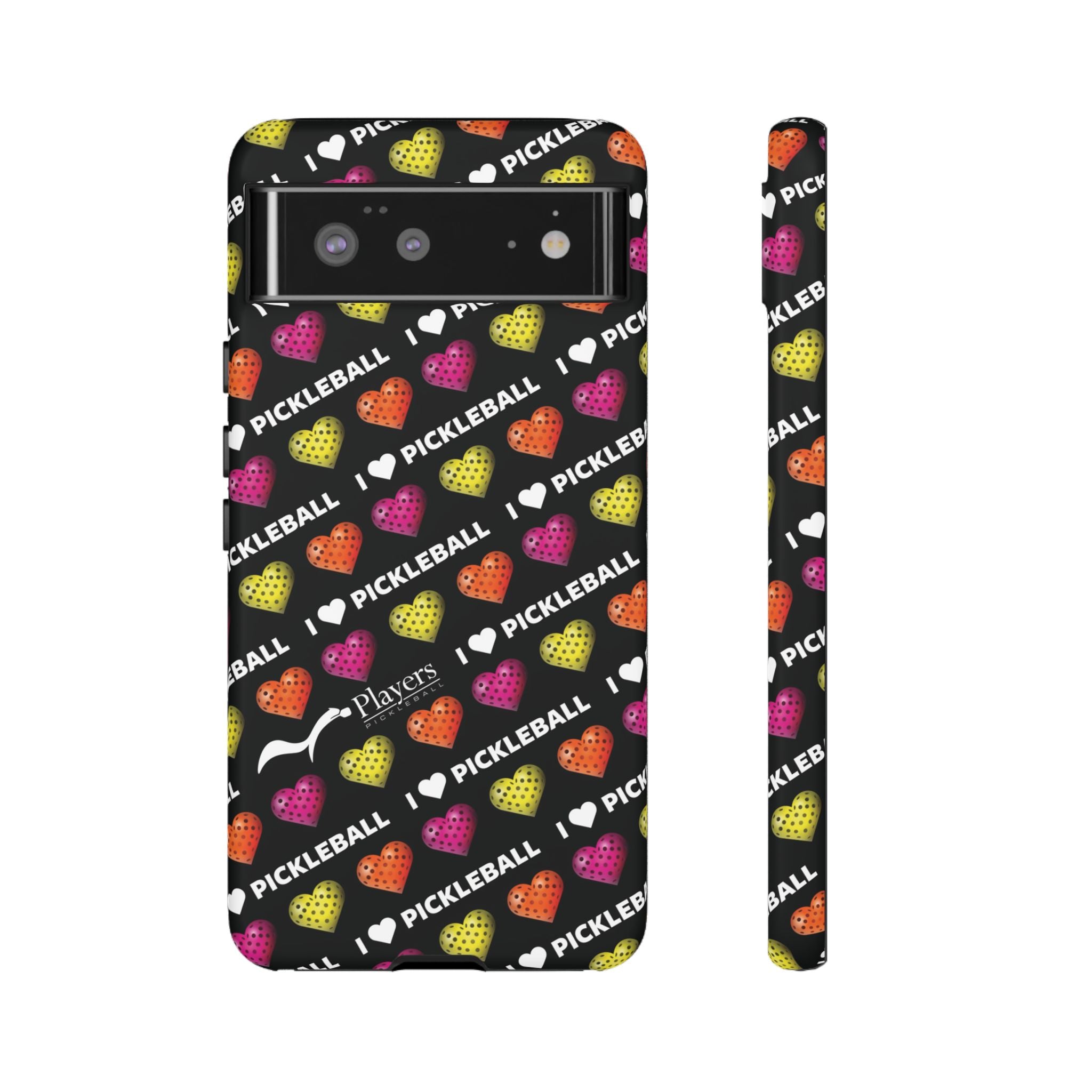 I Heart Pickleball Pattern Phone Cover