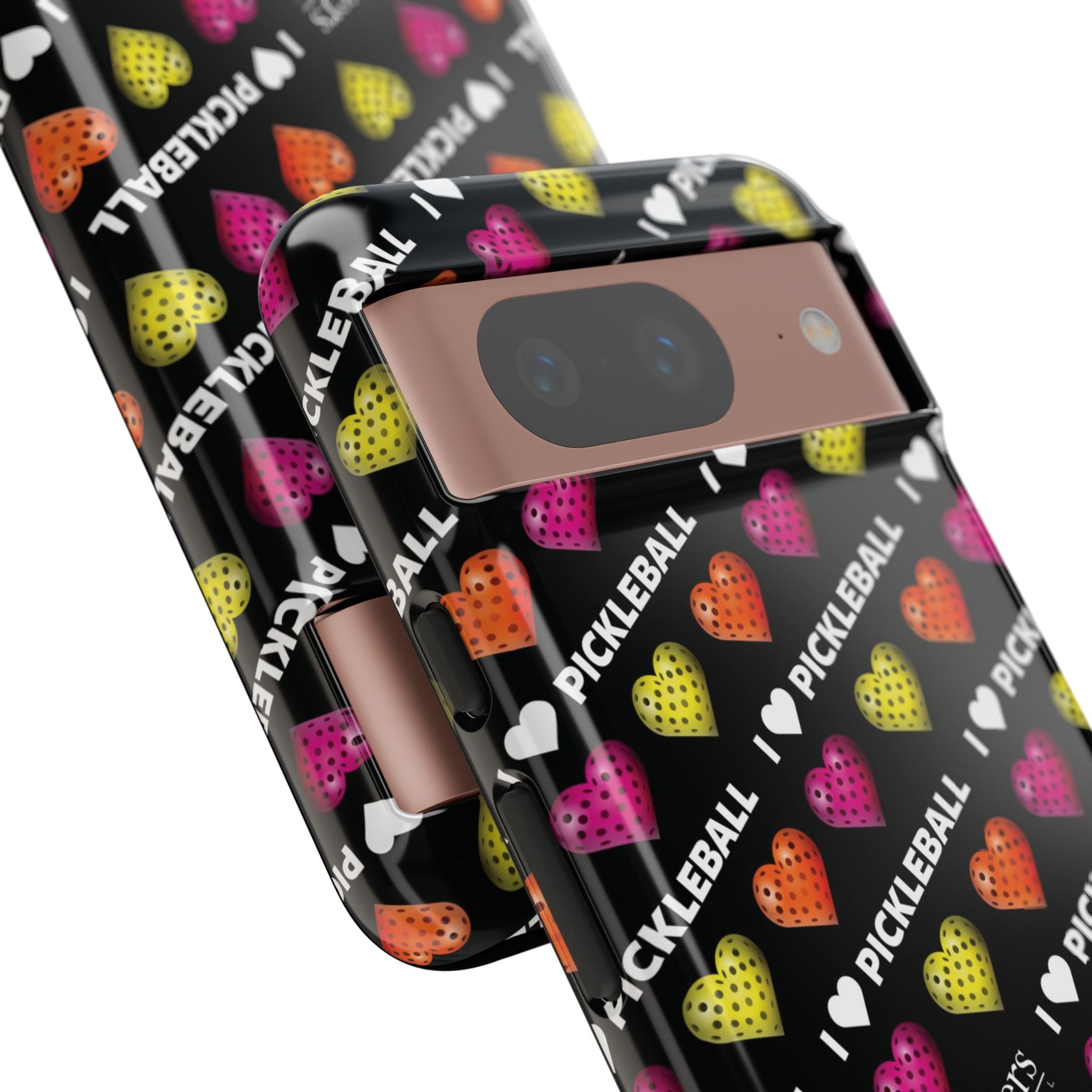 I Heart Pickleball Pattern Phone Cover