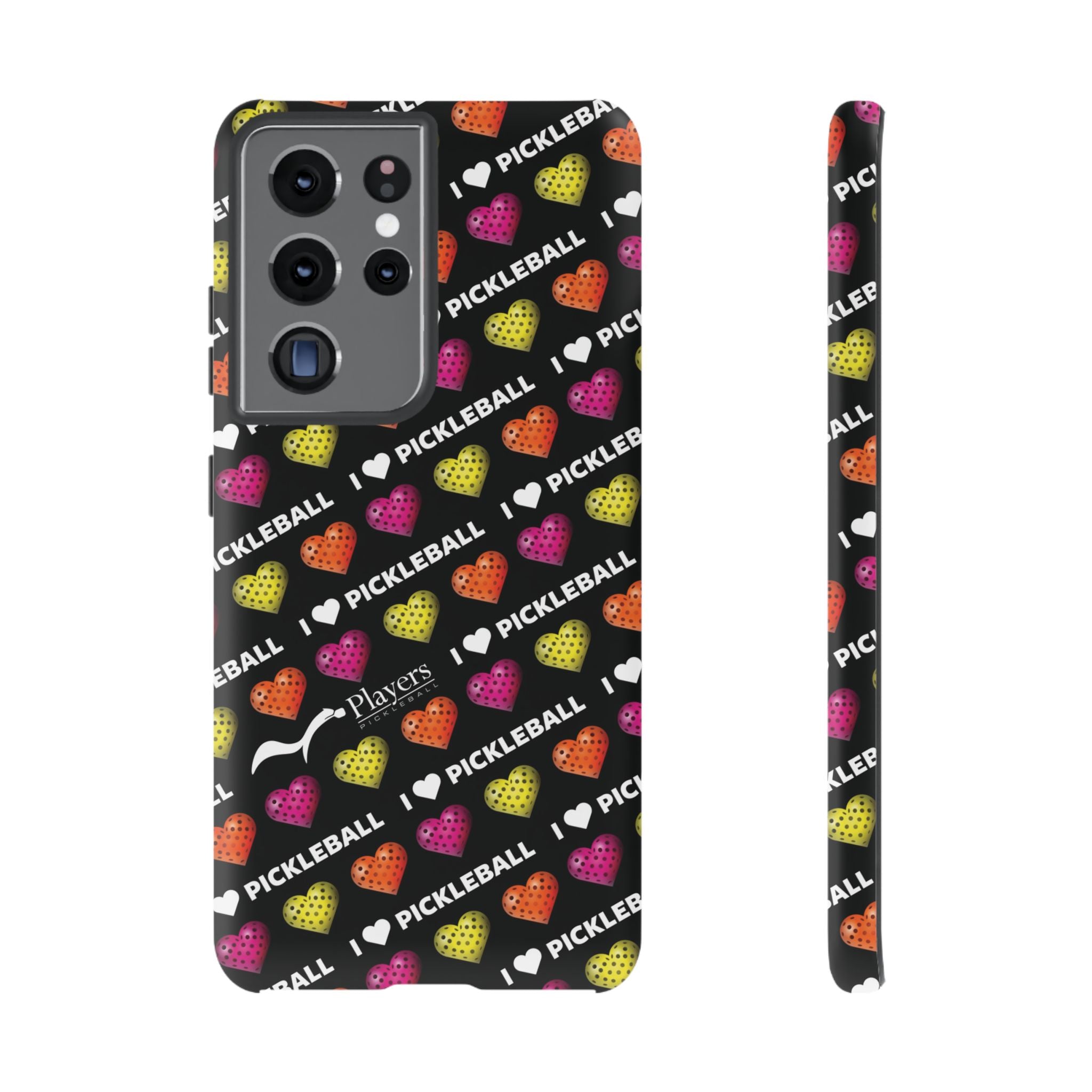 I Heart Pickleball Pattern Phone Cover