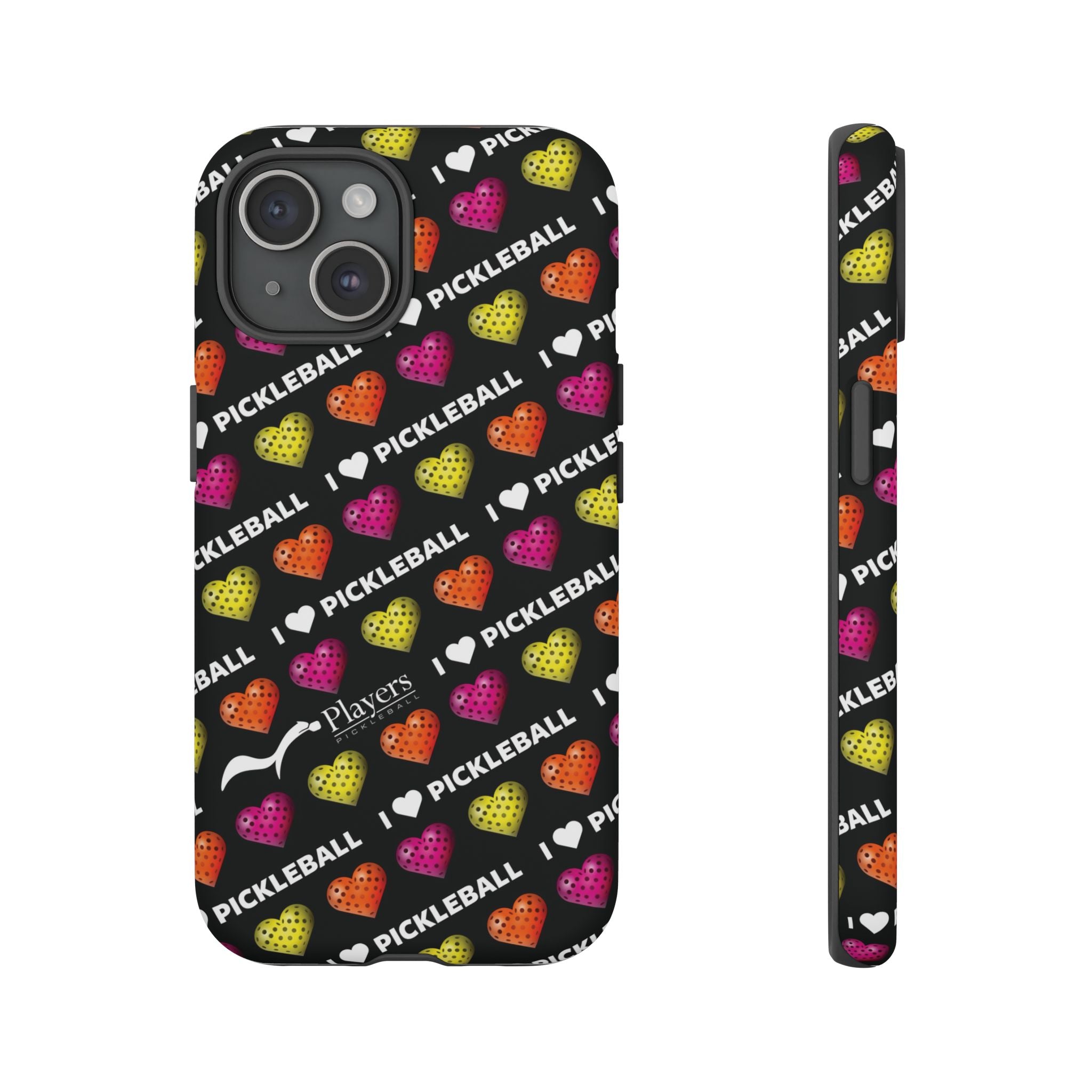 I Heart Pickleball Pattern Phone Cover