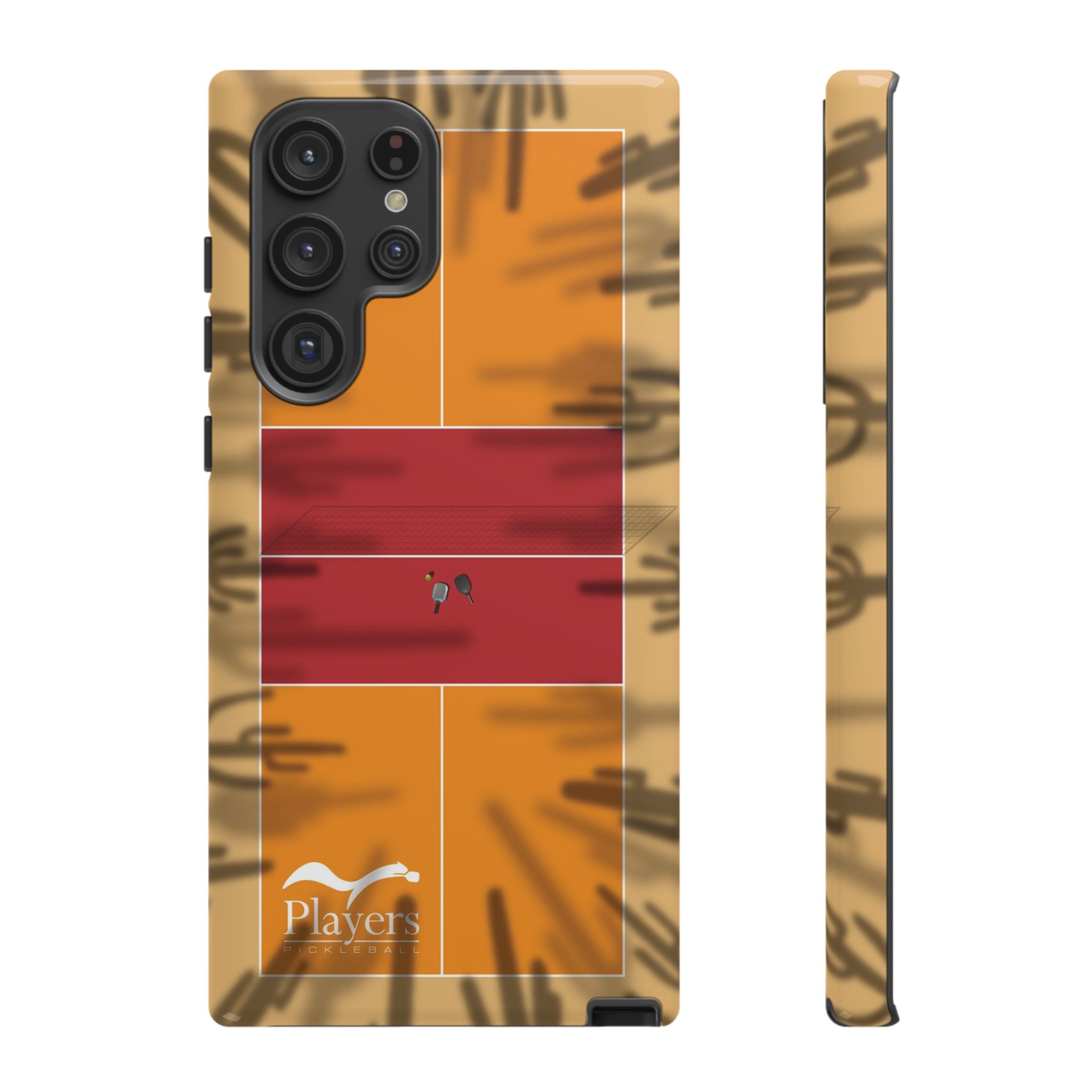 Pickleball Court Phone Cover - Southwest Saguaro Design