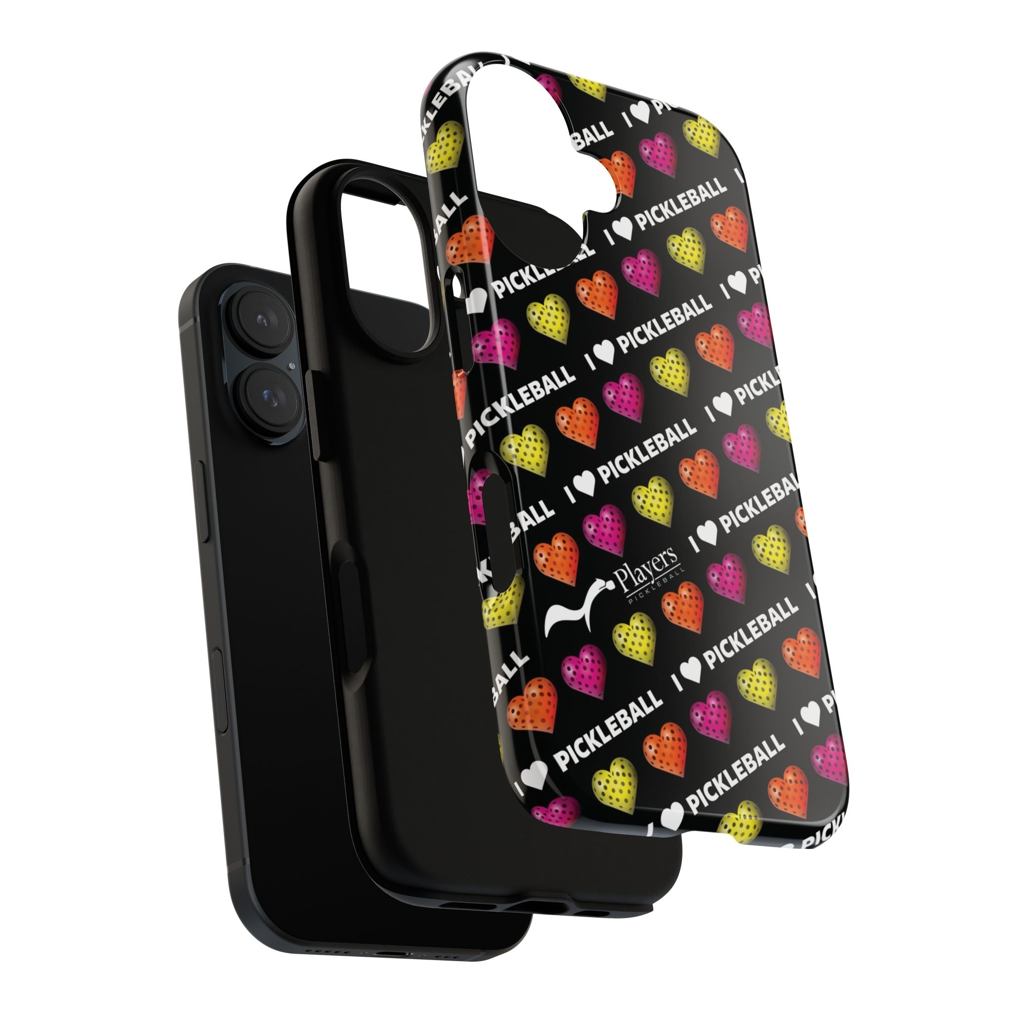 I Heart Pickleball Pattern Phone Cover