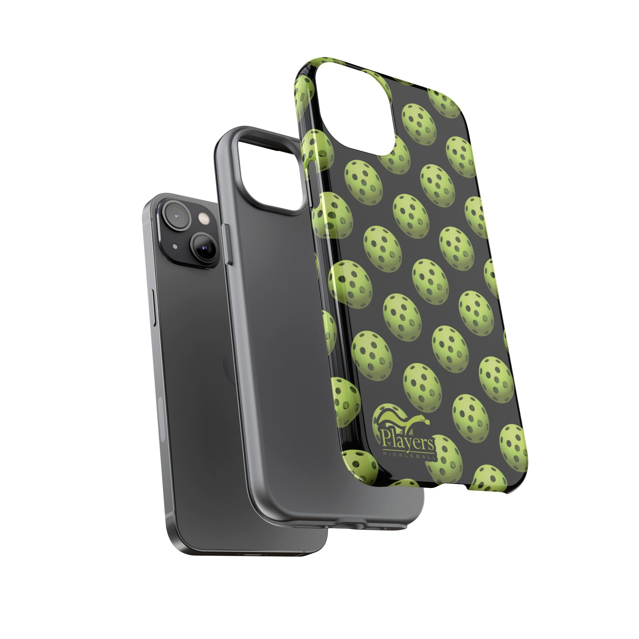 Pickleball Pattern Phone Cover (on Black)