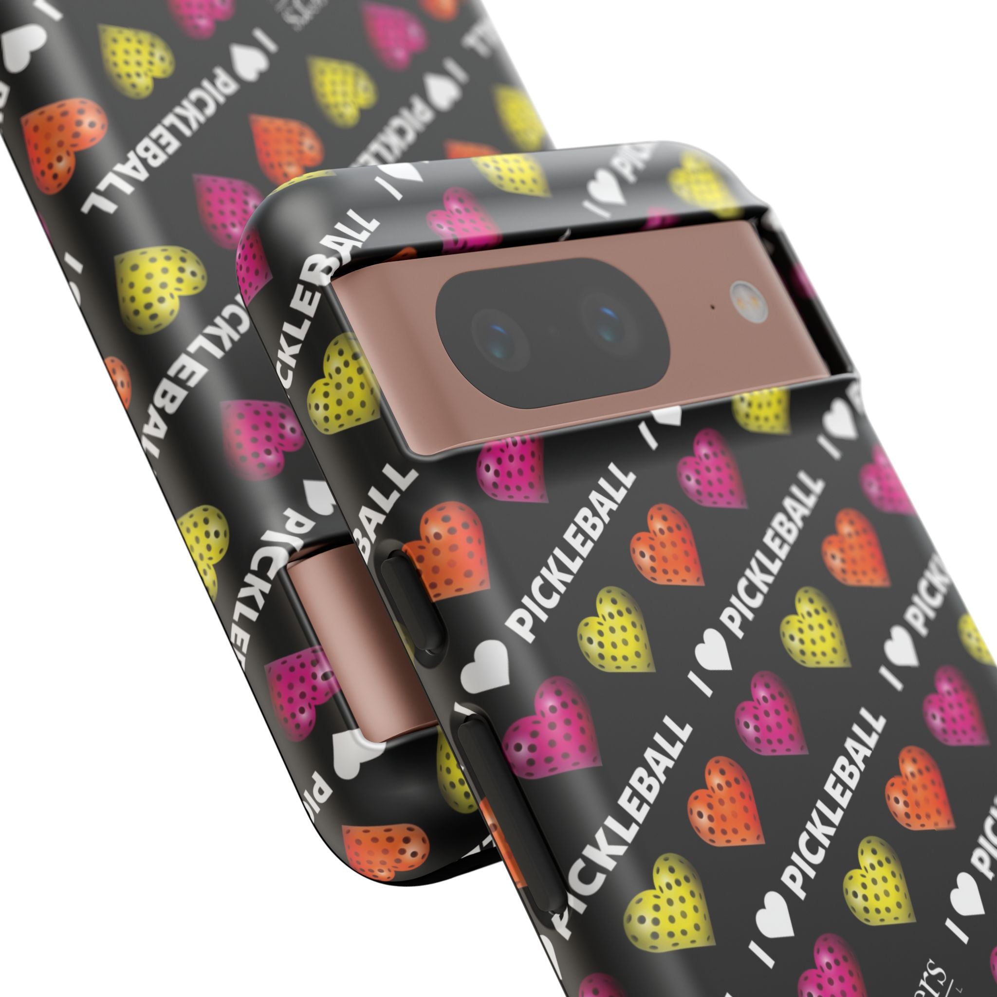 I Heart Pickleball Pattern Phone Cover