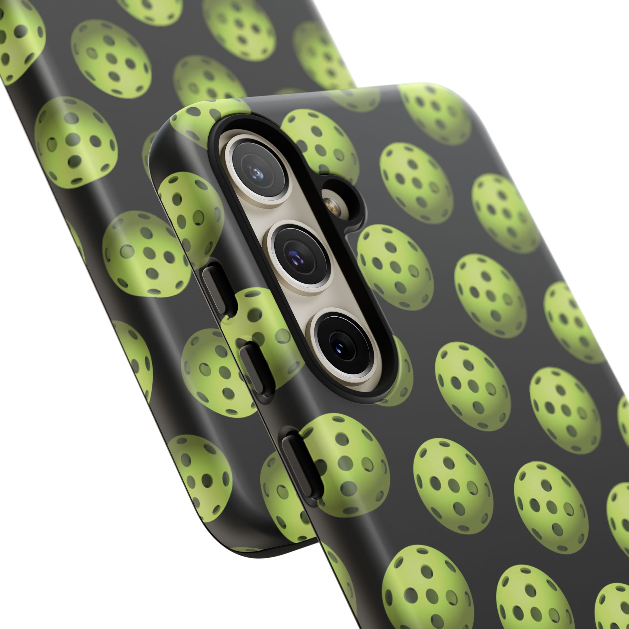 Pickleball Pattern Phone Cover (on Black)