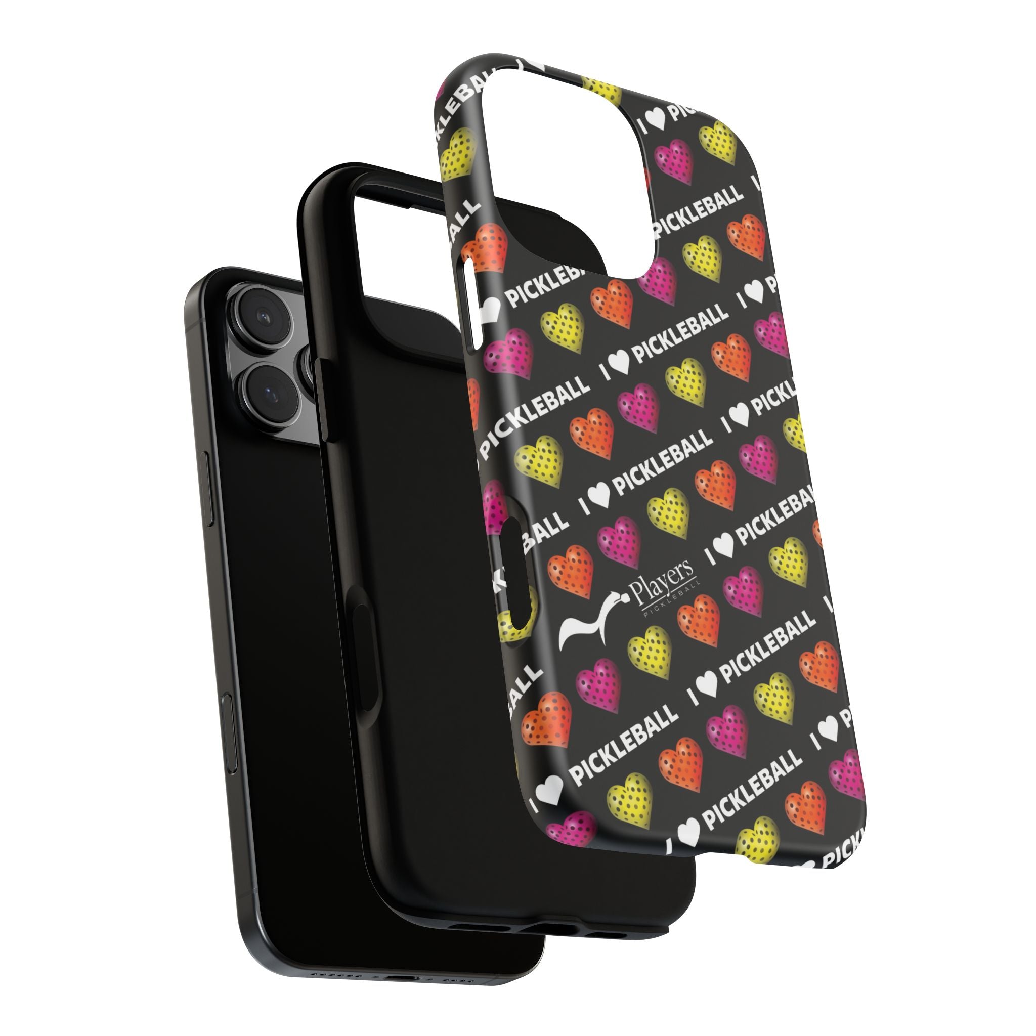 I Heart Pickleball Pattern Phone Cover