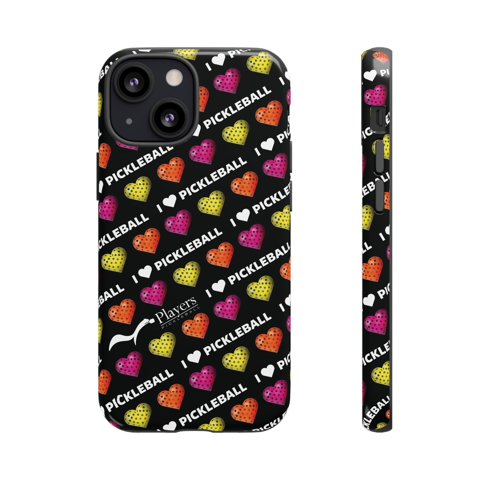 I Heart Pickleball Pattern Phone Cover