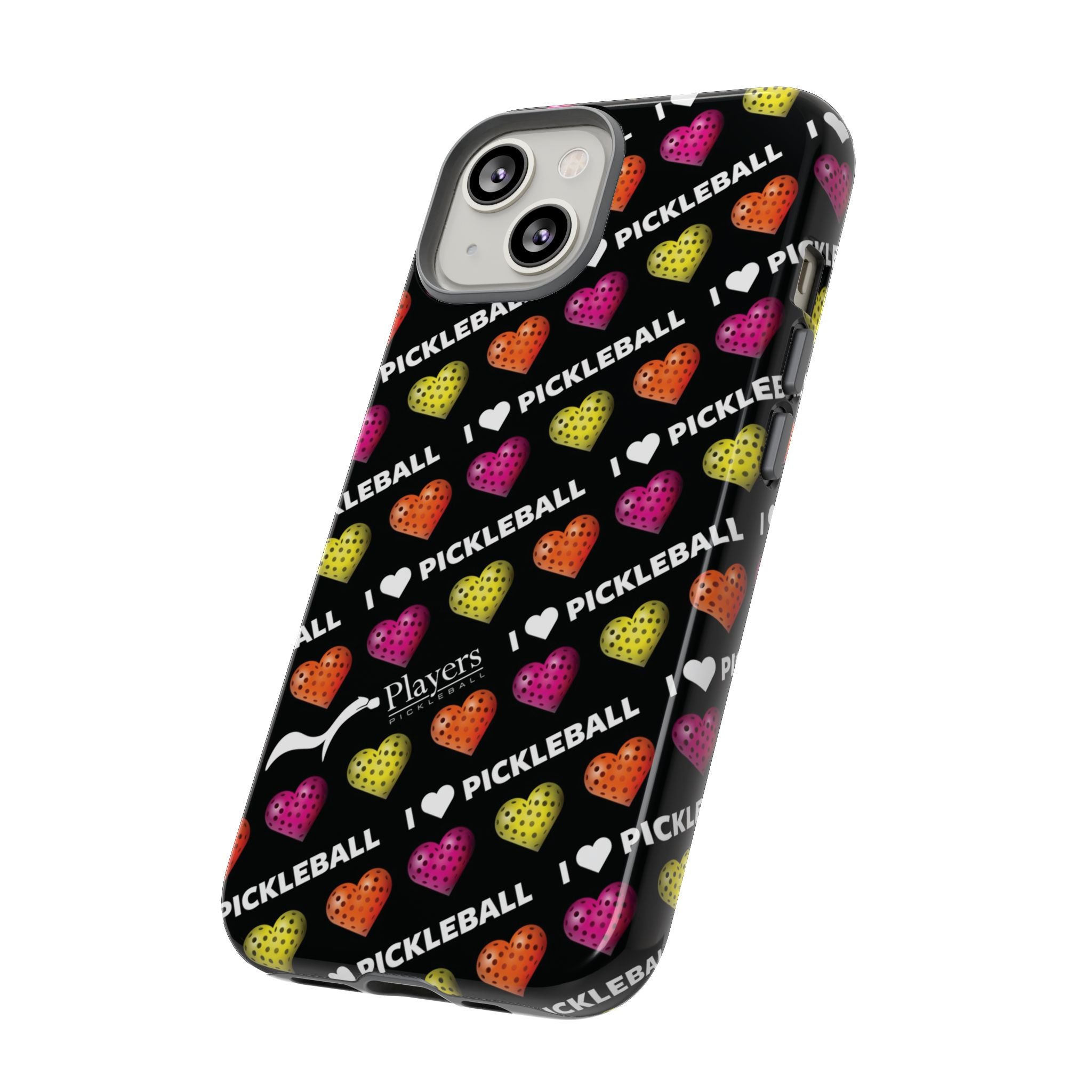 I Heart Pickleball Pattern Phone Cover