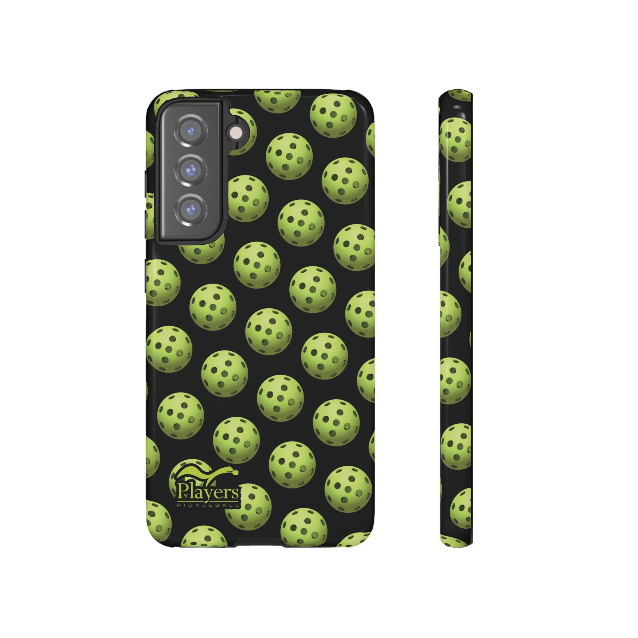 Pickleball Pattern Phone Cover (on Black)