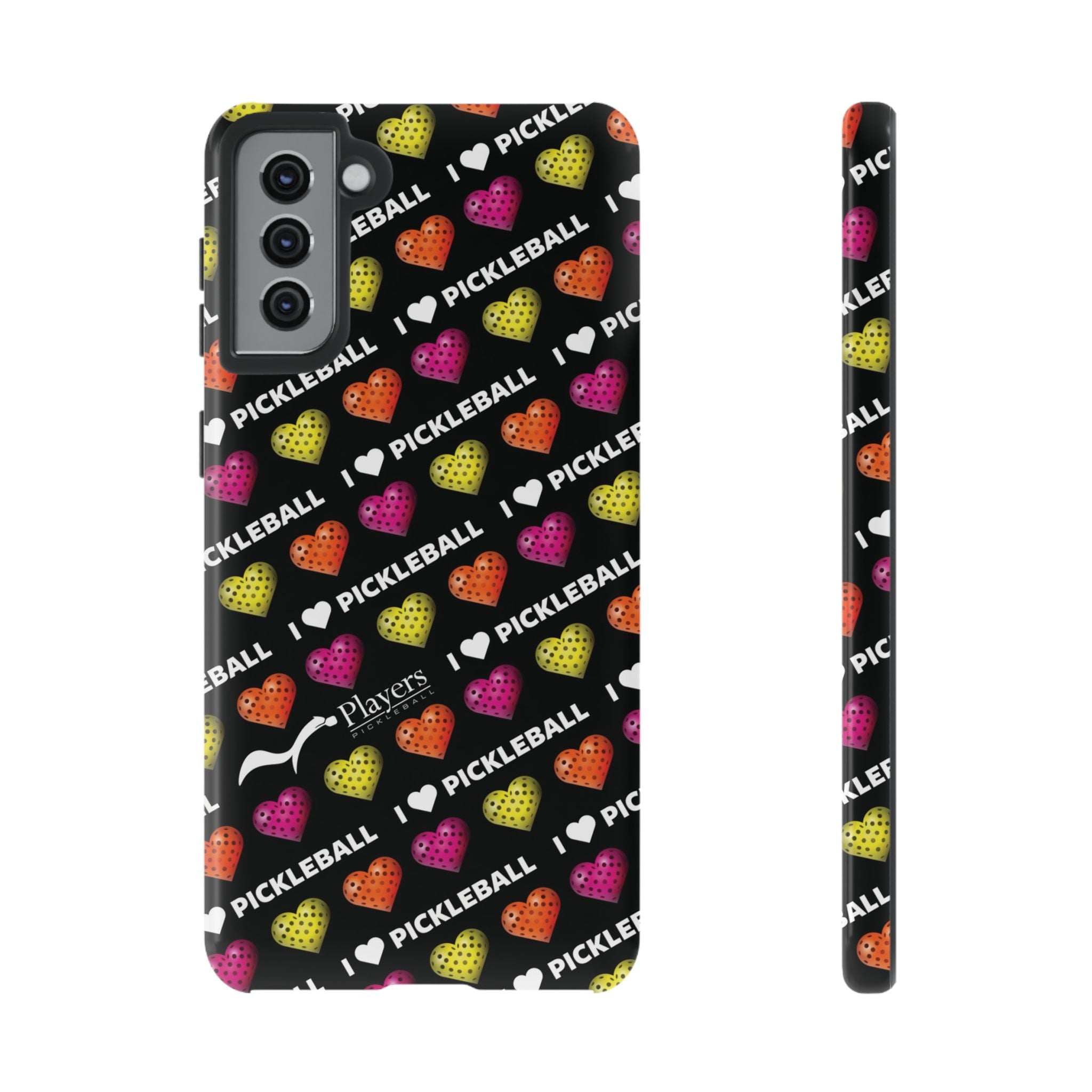 I Heart Pickleball Pattern Phone Cover