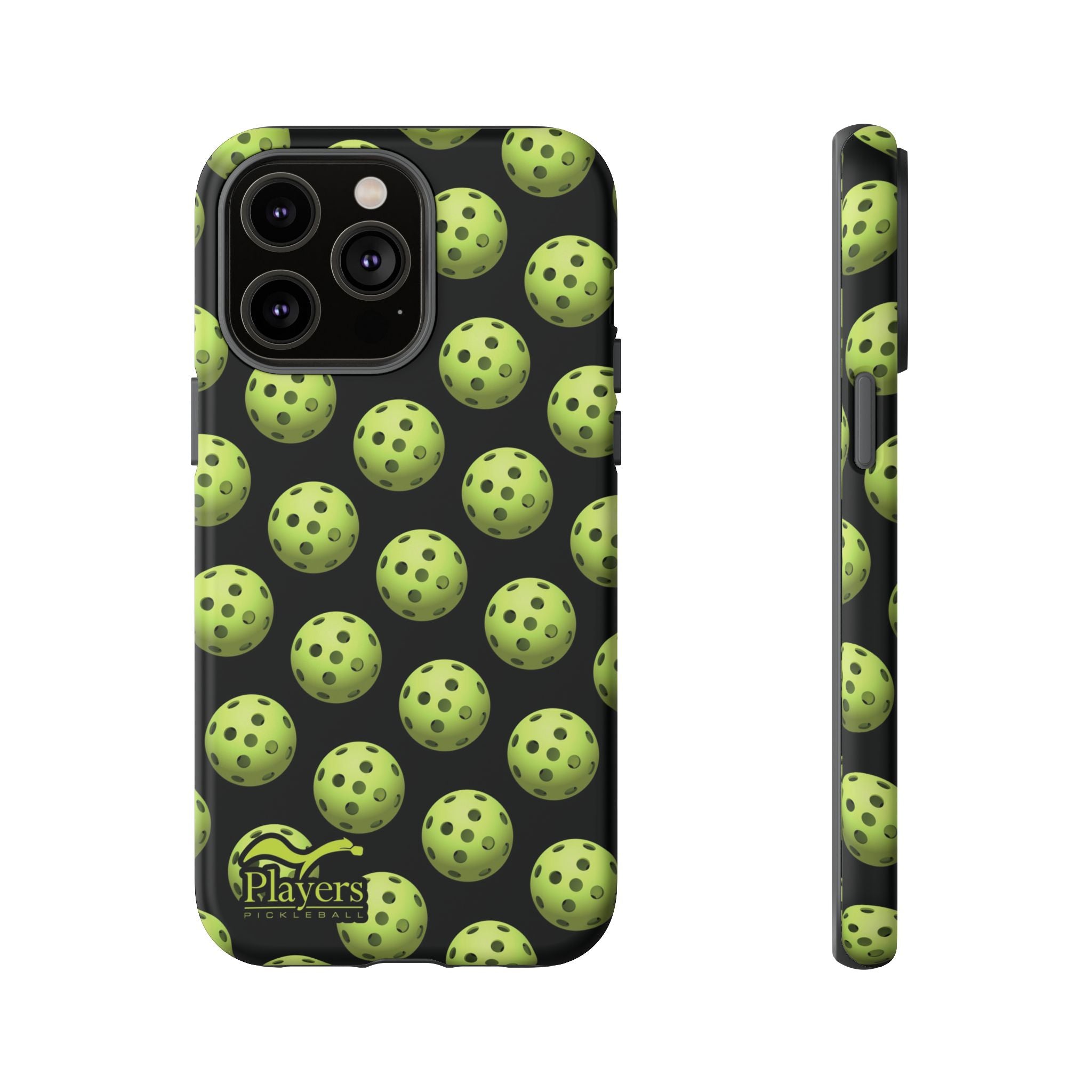 Pickleball Pattern Phone Cover (on Black)