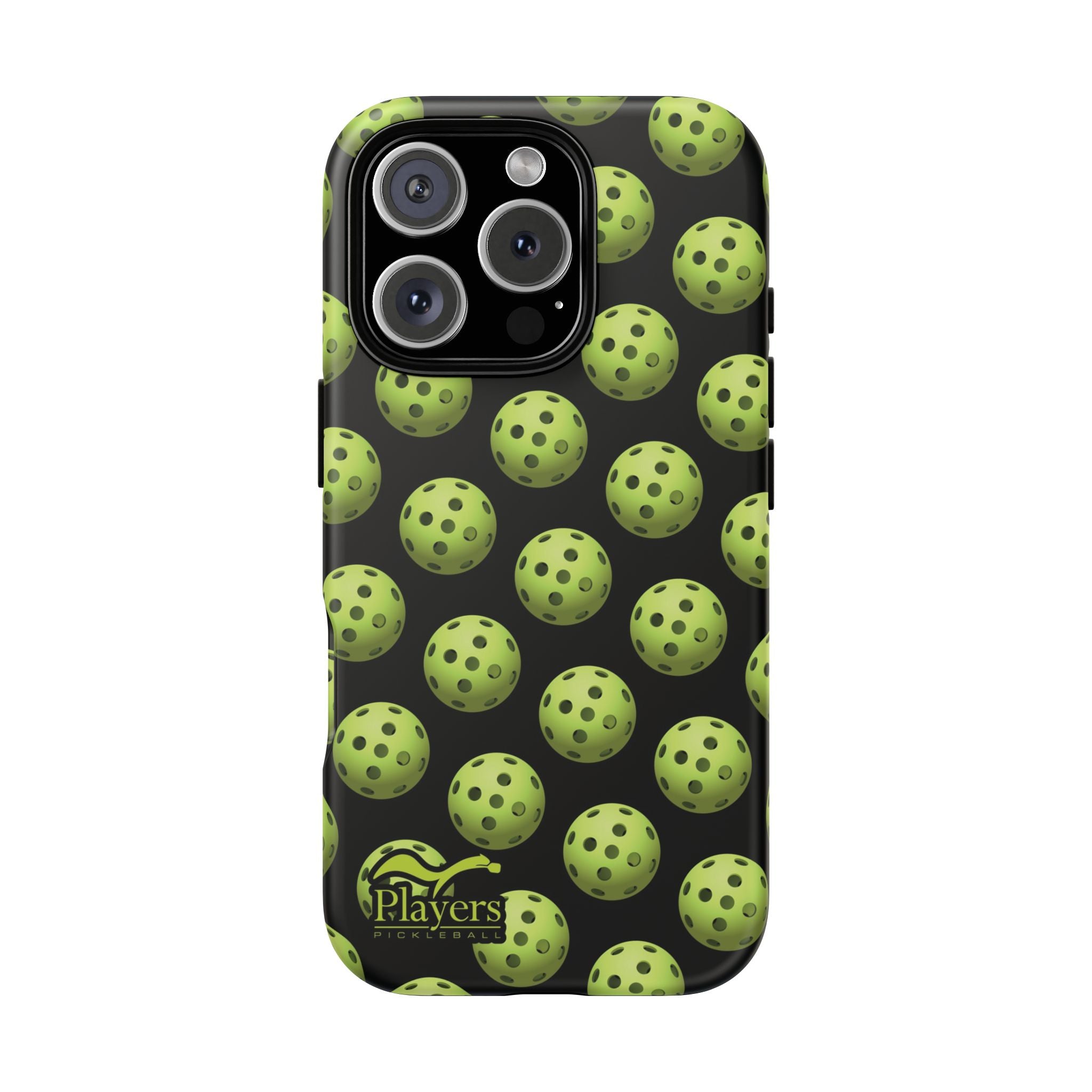 Pickleball Pattern Phone Cover (on Black)