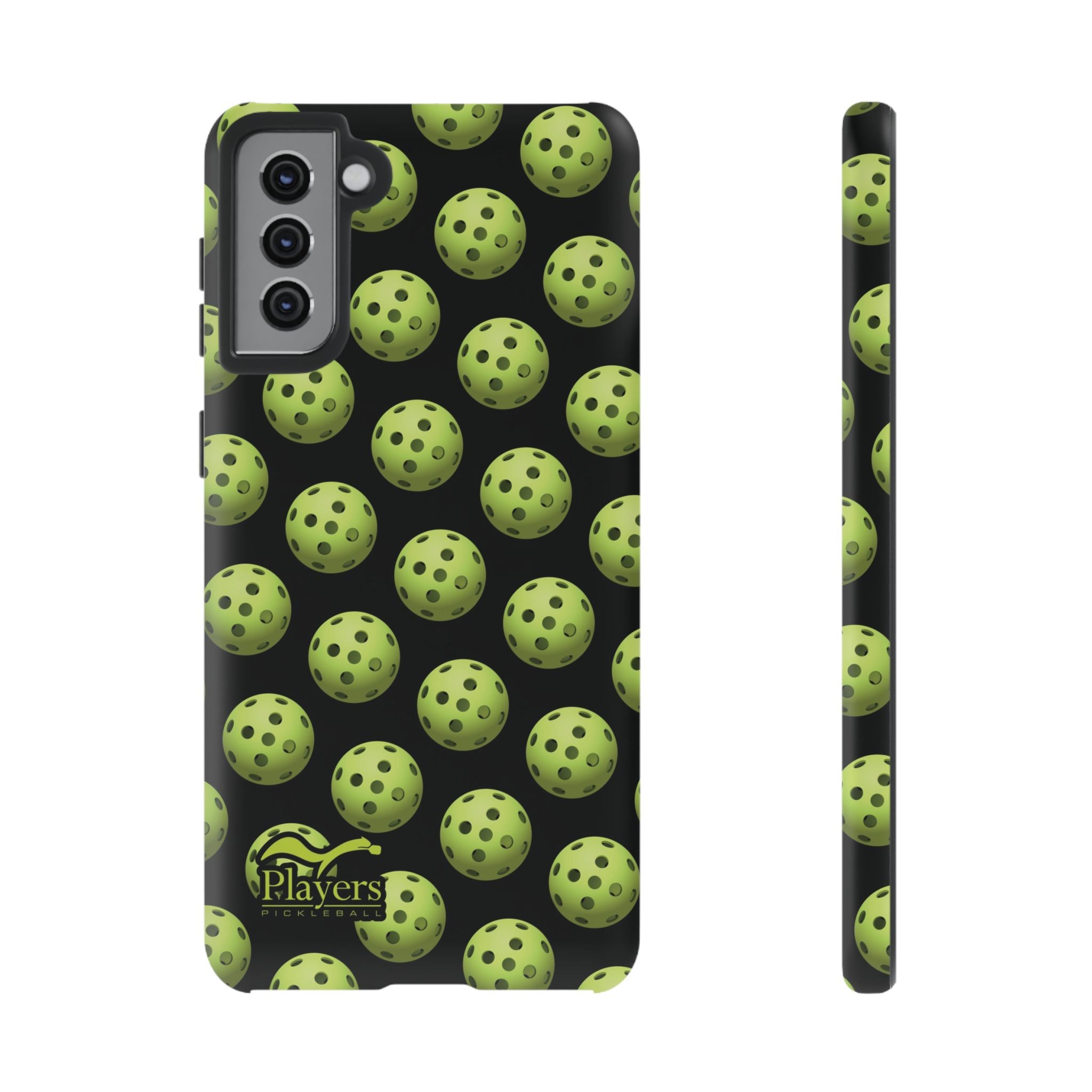 Pickleball Pattern Phone Cover (on Black)