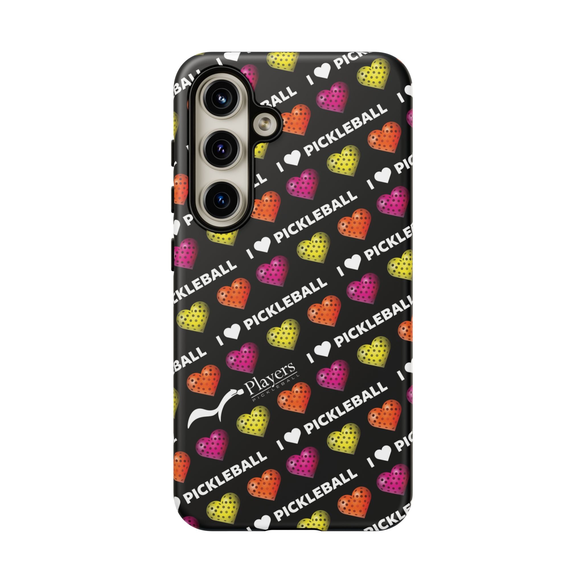 I Heart Pickleball Pattern Phone Cover