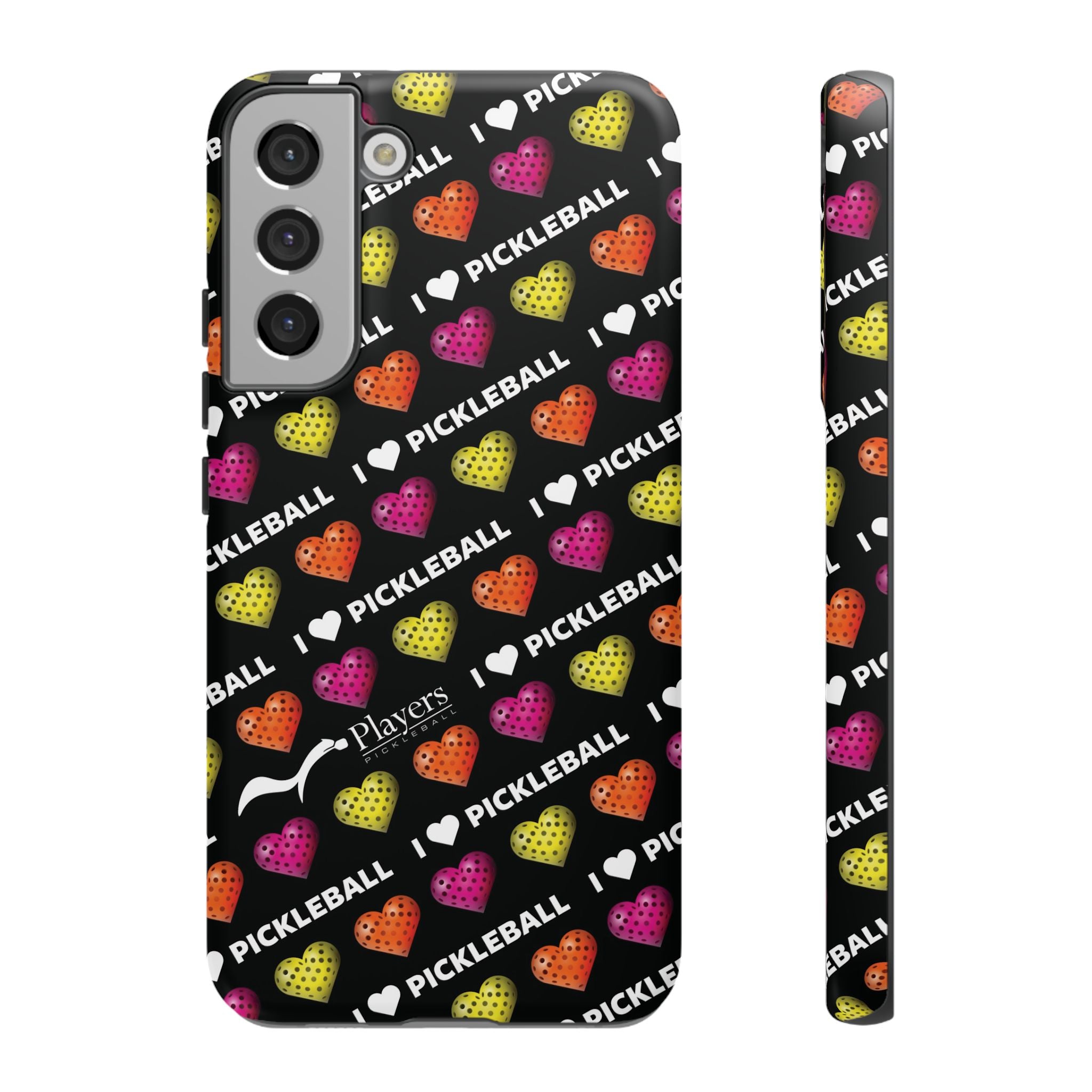 I Heart Pickleball Pattern Phone Cover