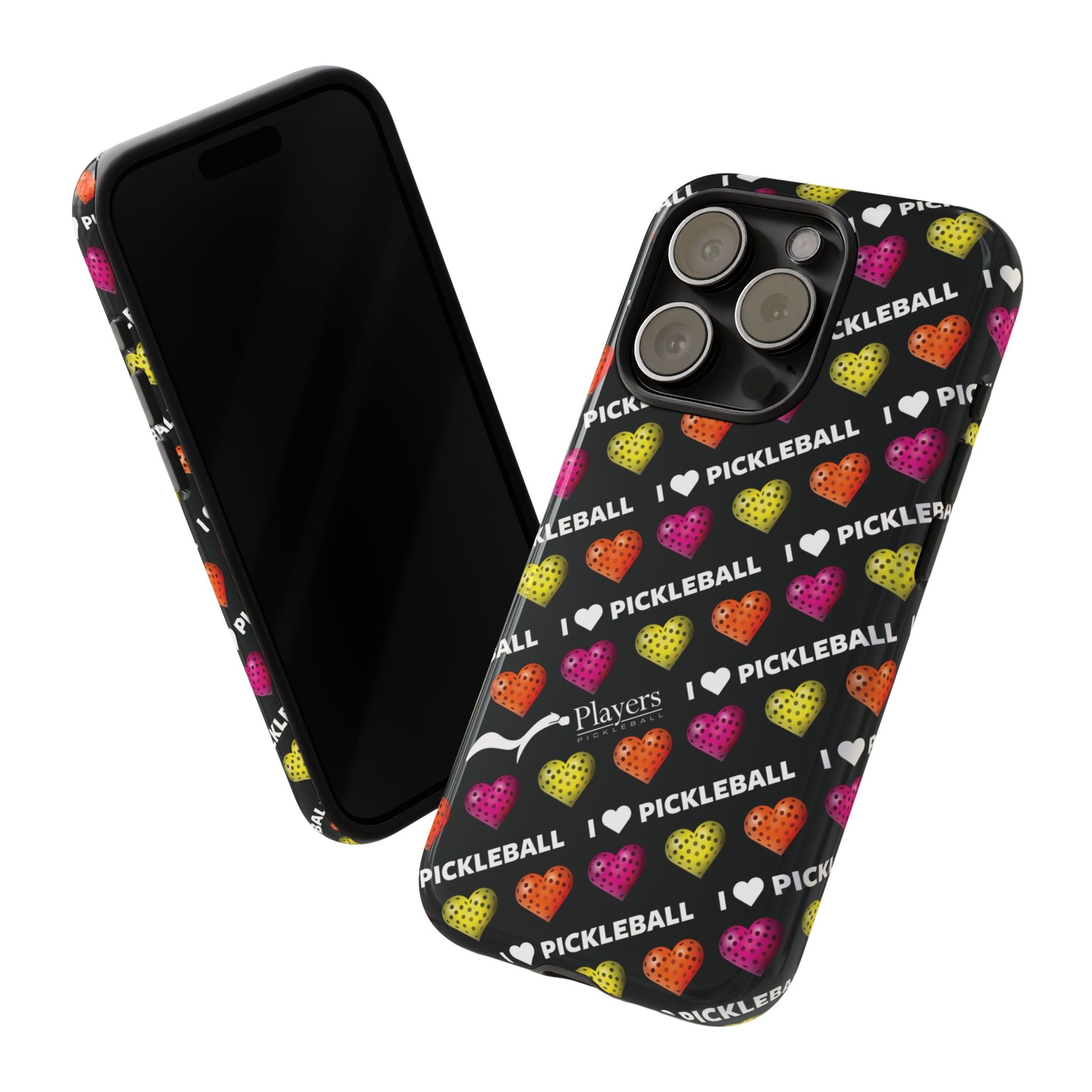 I Heart Pickleball Pattern Phone Cover