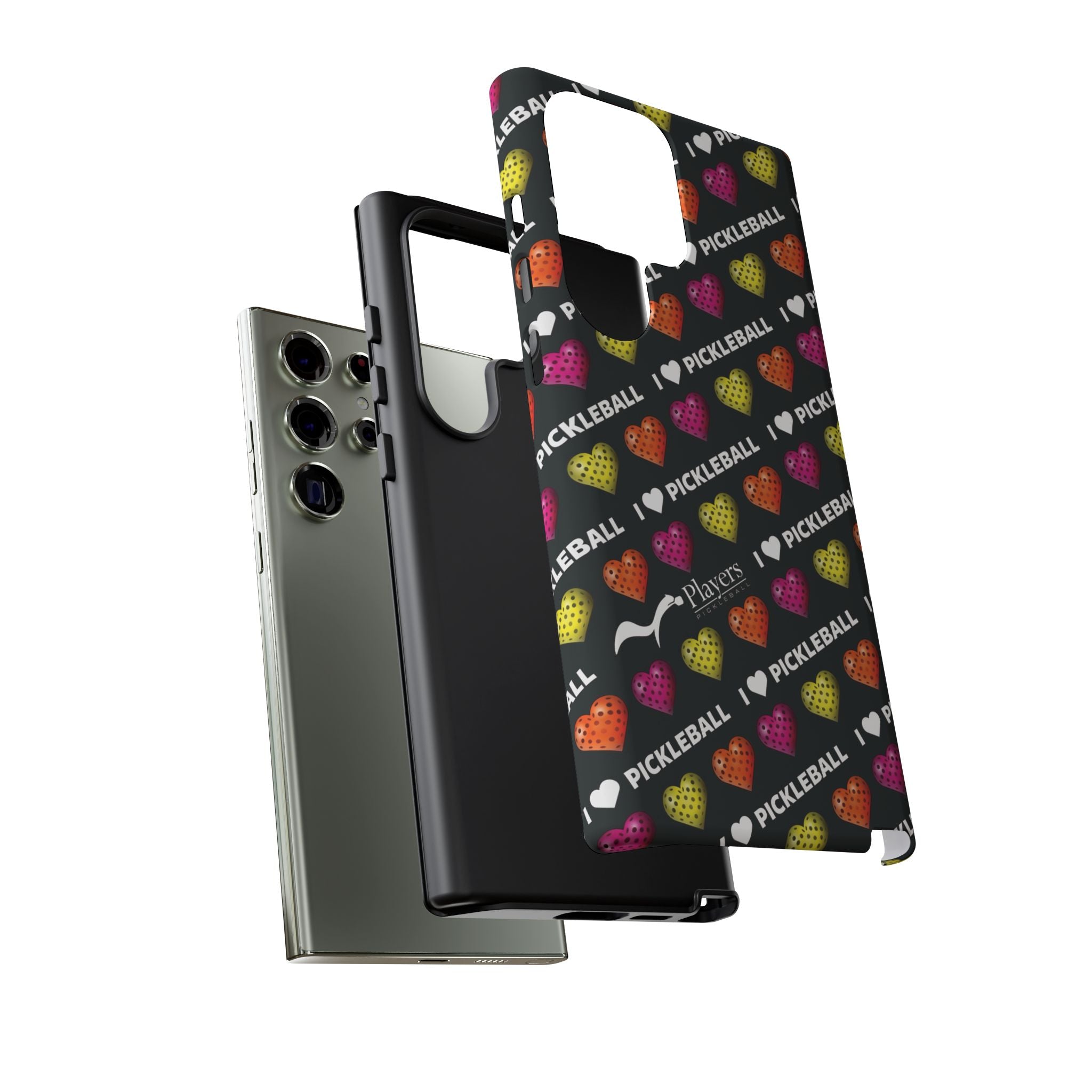 I Heart Pickleball Pattern Phone Cover