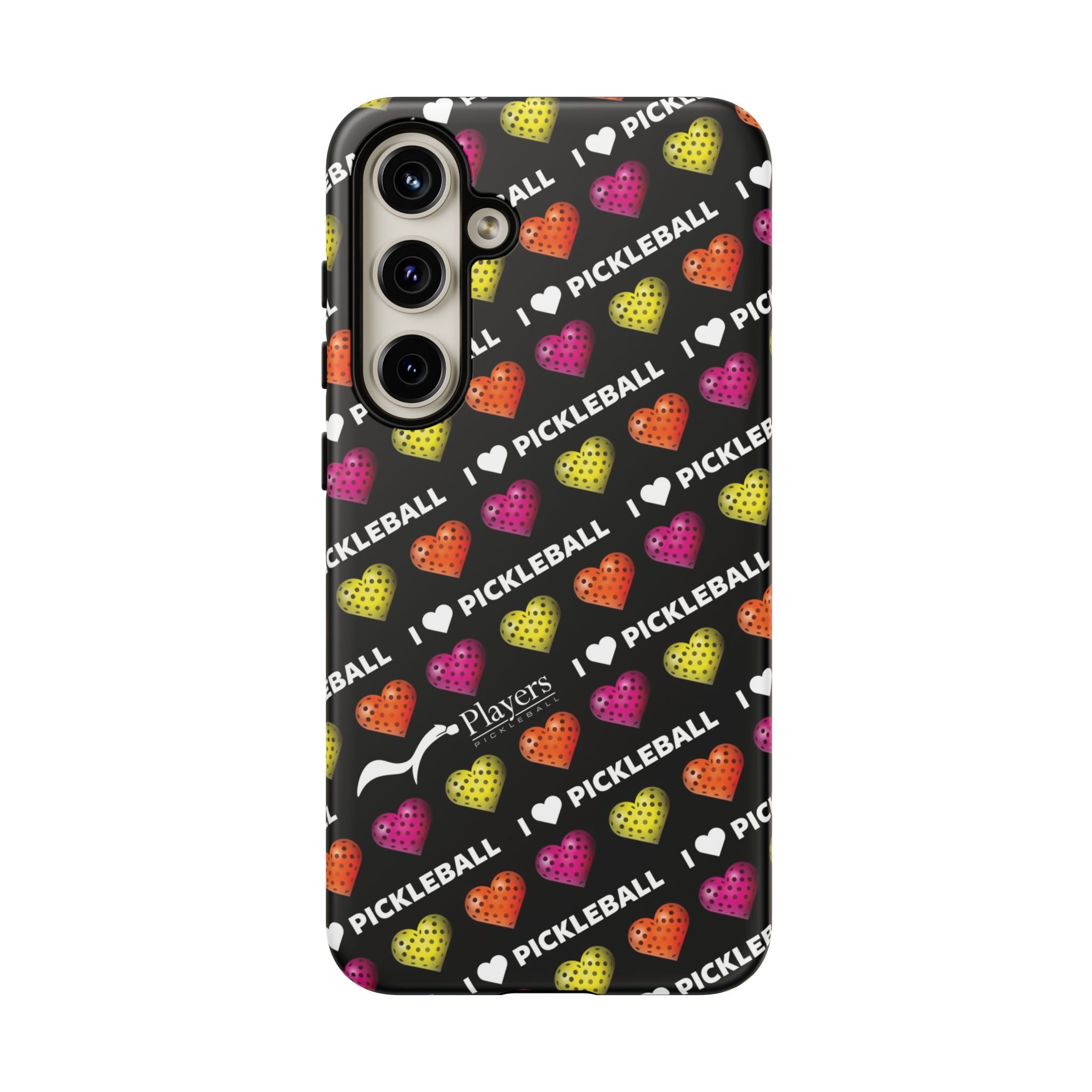 I Heart Pickleball Pattern Phone Cover