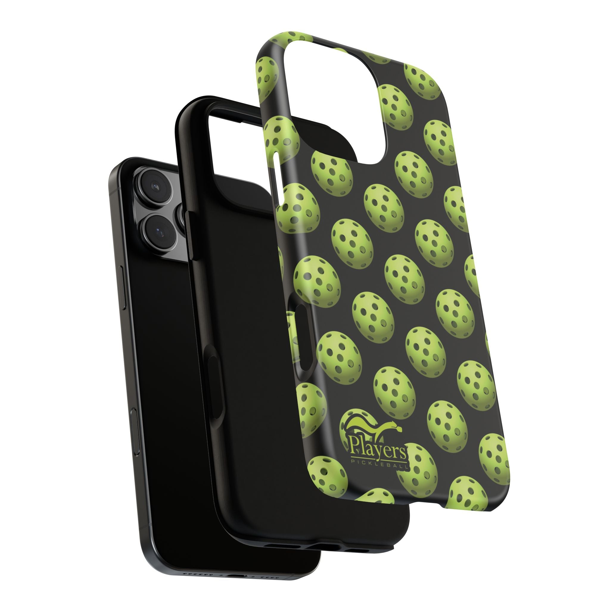 Pickleball Pattern Phone Cover (on Black)