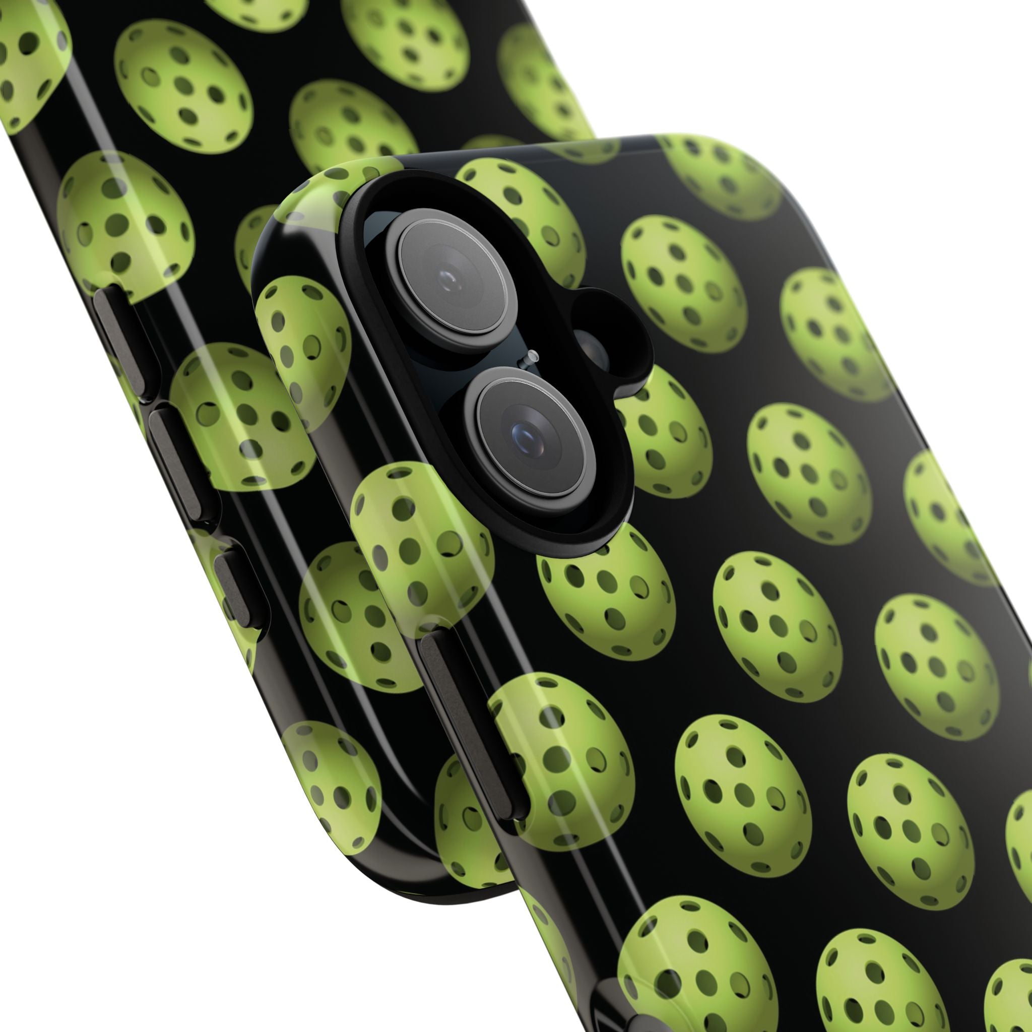 Pickleball Pattern Phone Cover (on Black)