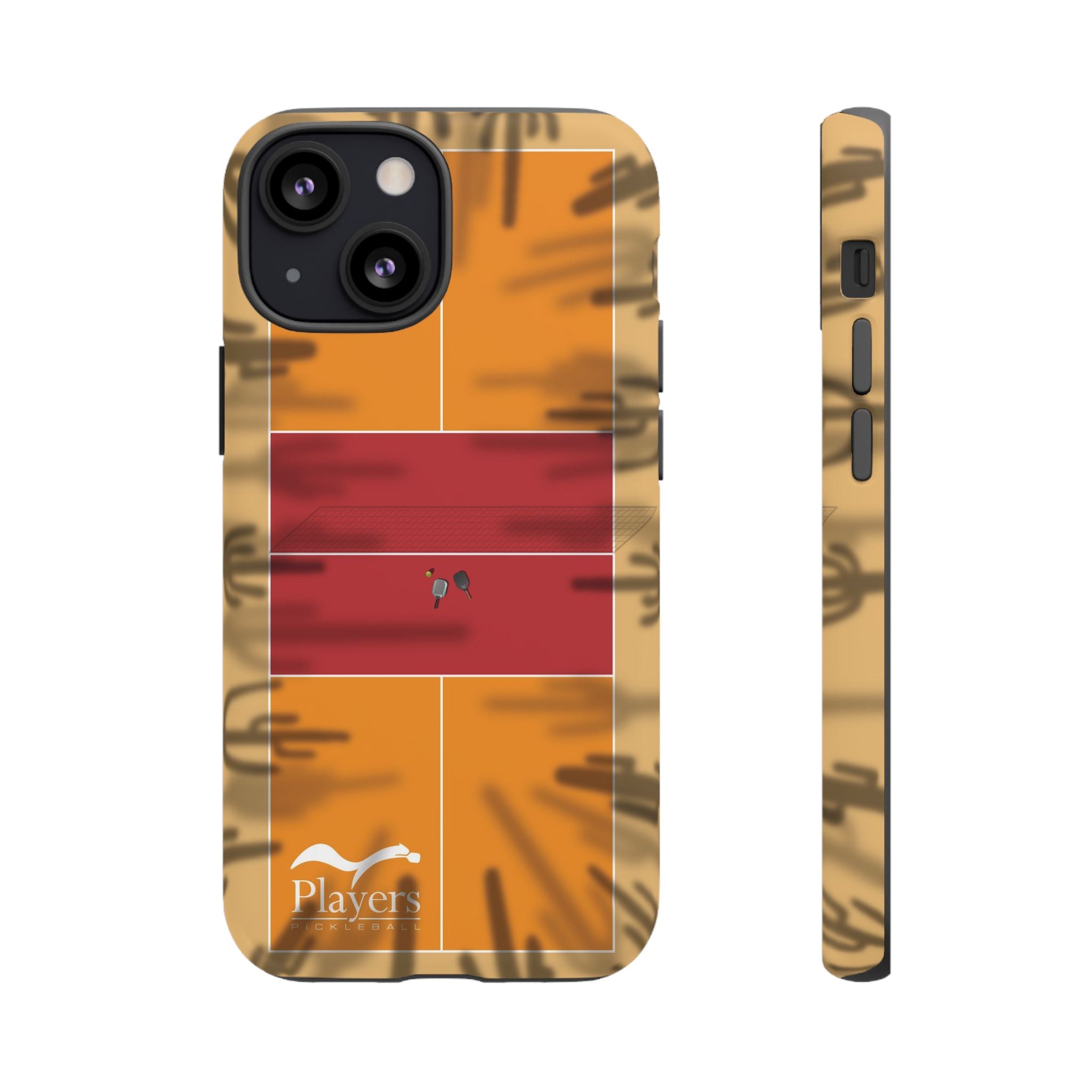 Pickleball Court Phone Cover - Southwest Saguaro Design