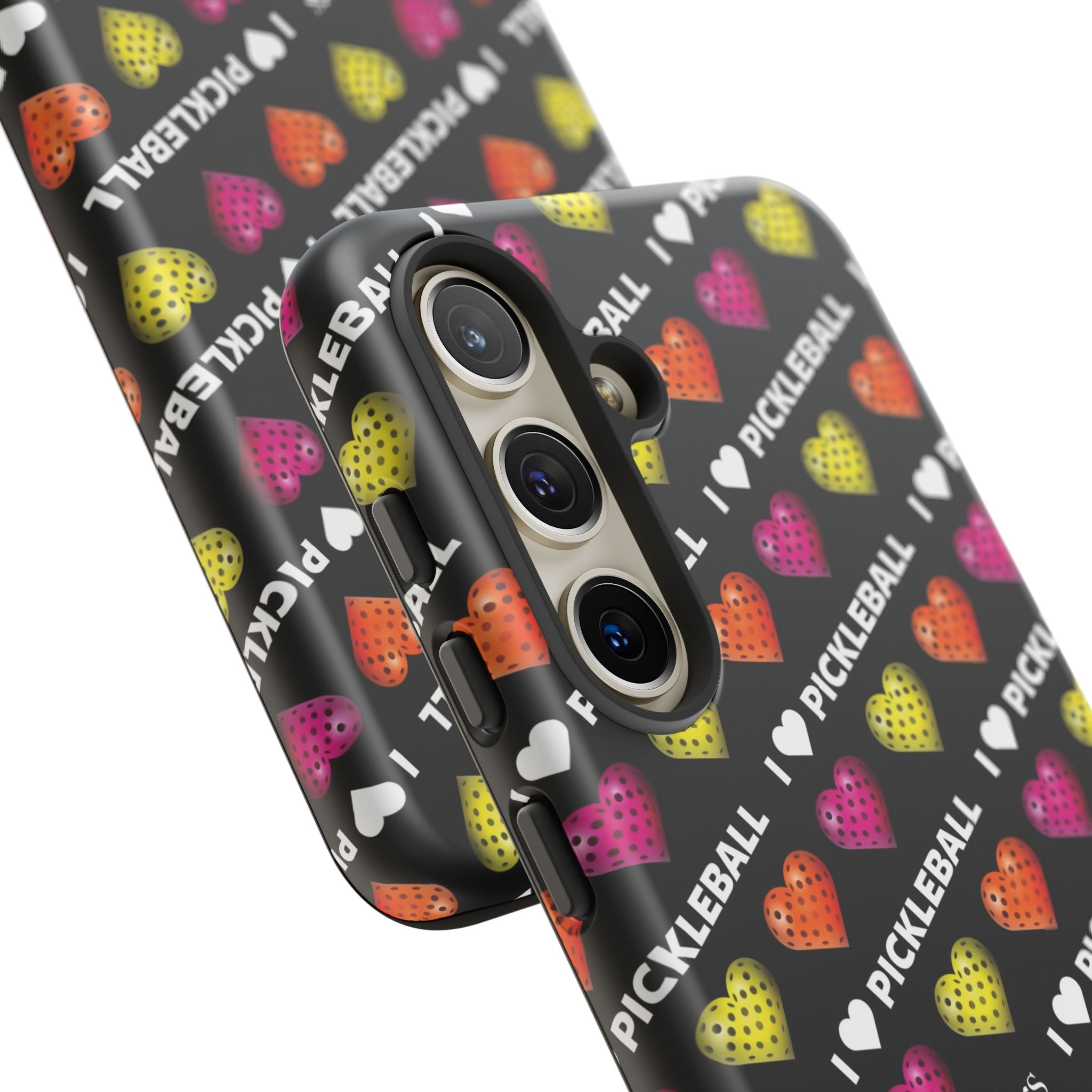 I Heart Pickleball Pattern Phone Cover