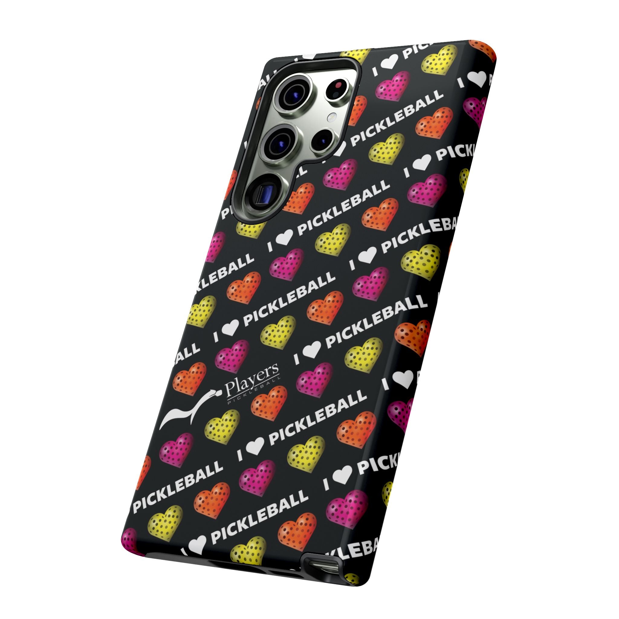 I Heart Pickleball Pattern Phone Cover