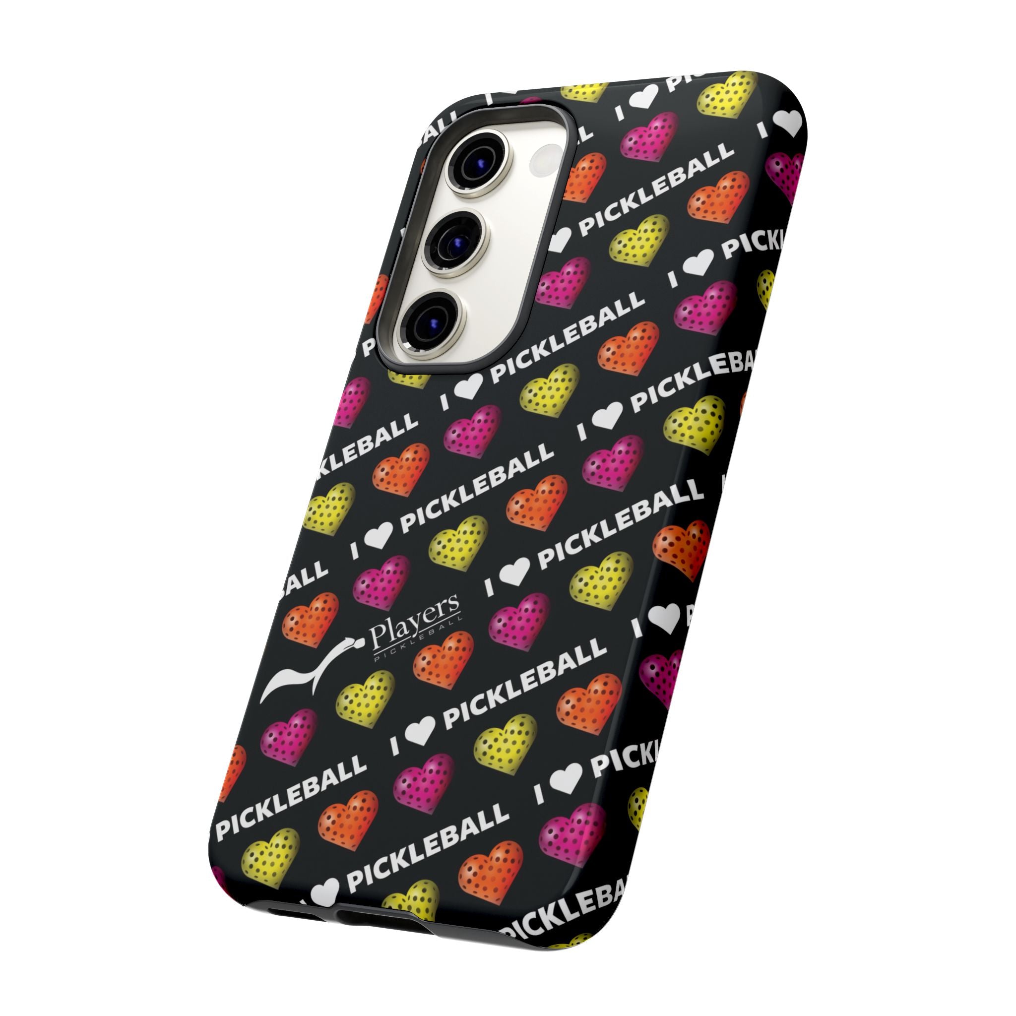 I Heart Pickleball Pattern Phone Cover