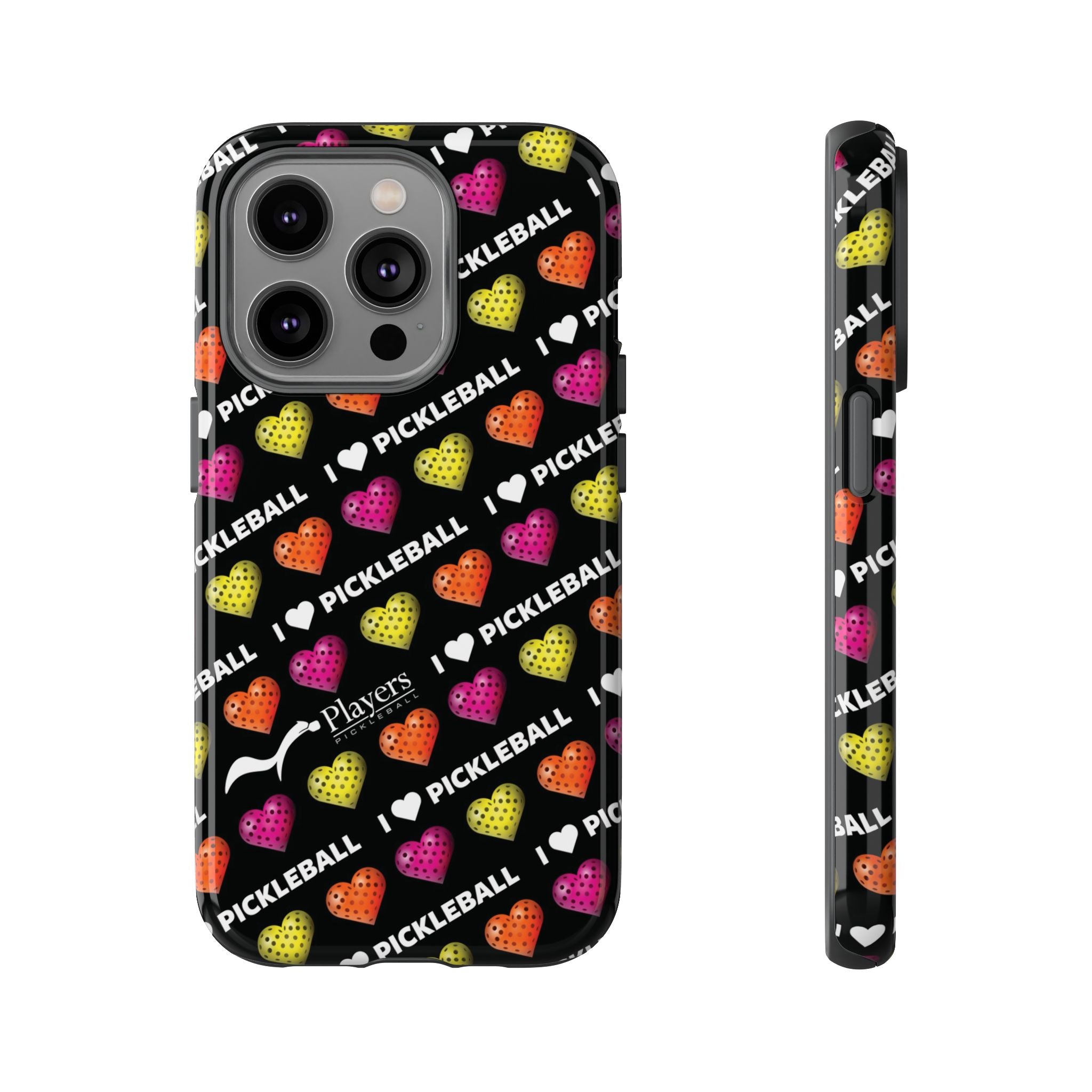 I Heart Pickleball Pattern Phone Cover