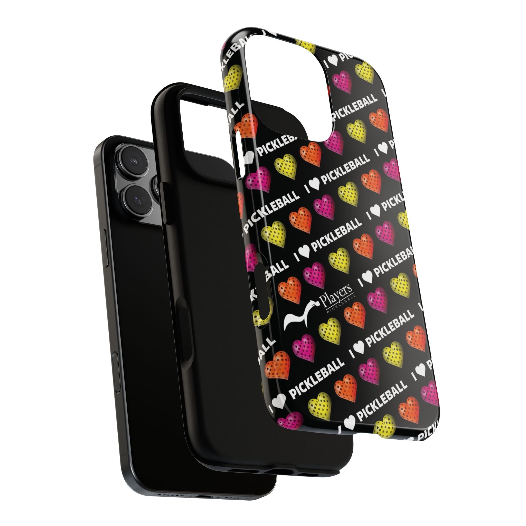 I Heart Pickleball Pattern Phone Cover