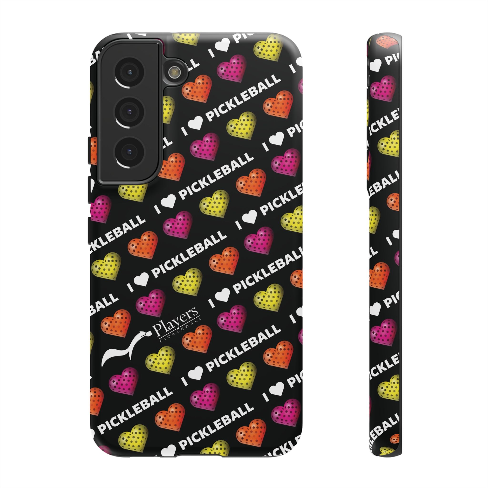 I Heart Pickleball Pattern Phone Cover