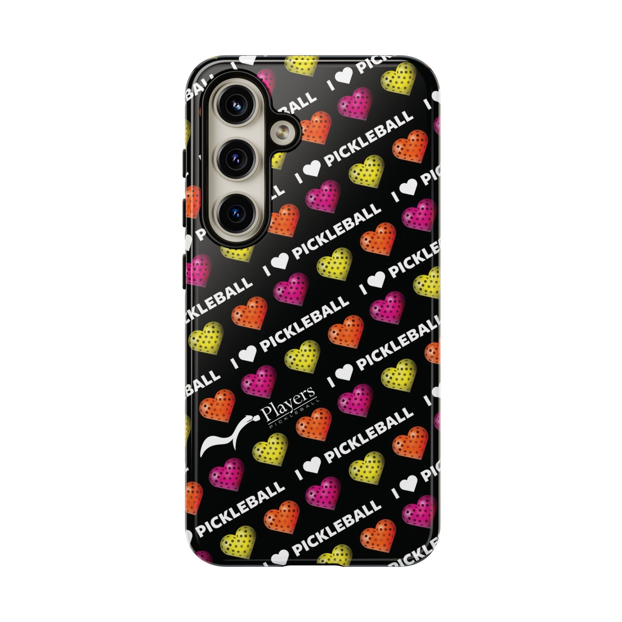 I Heart Pickleball Pattern Phone Cover