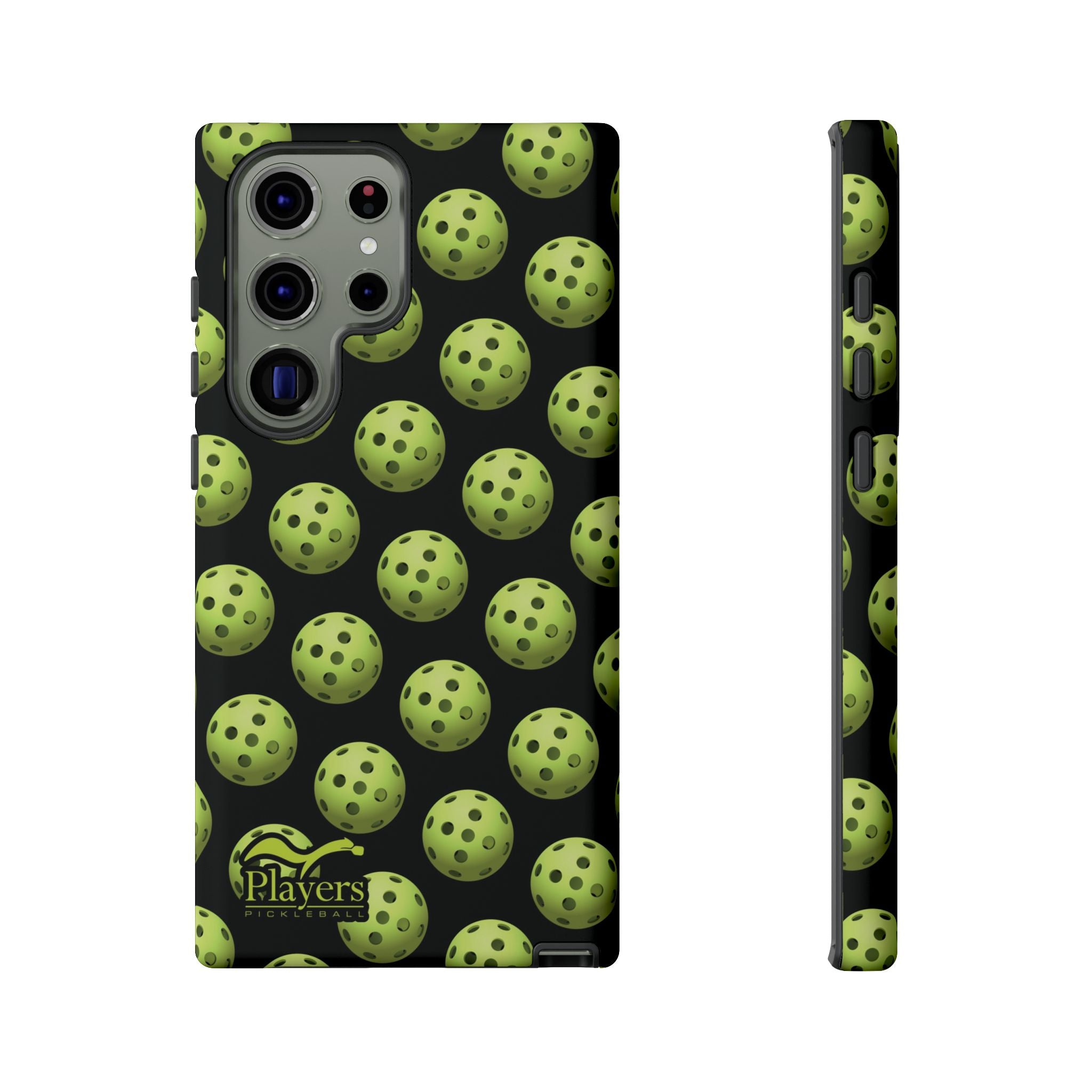 Pickleball Pattern Phone Cover (on Black)