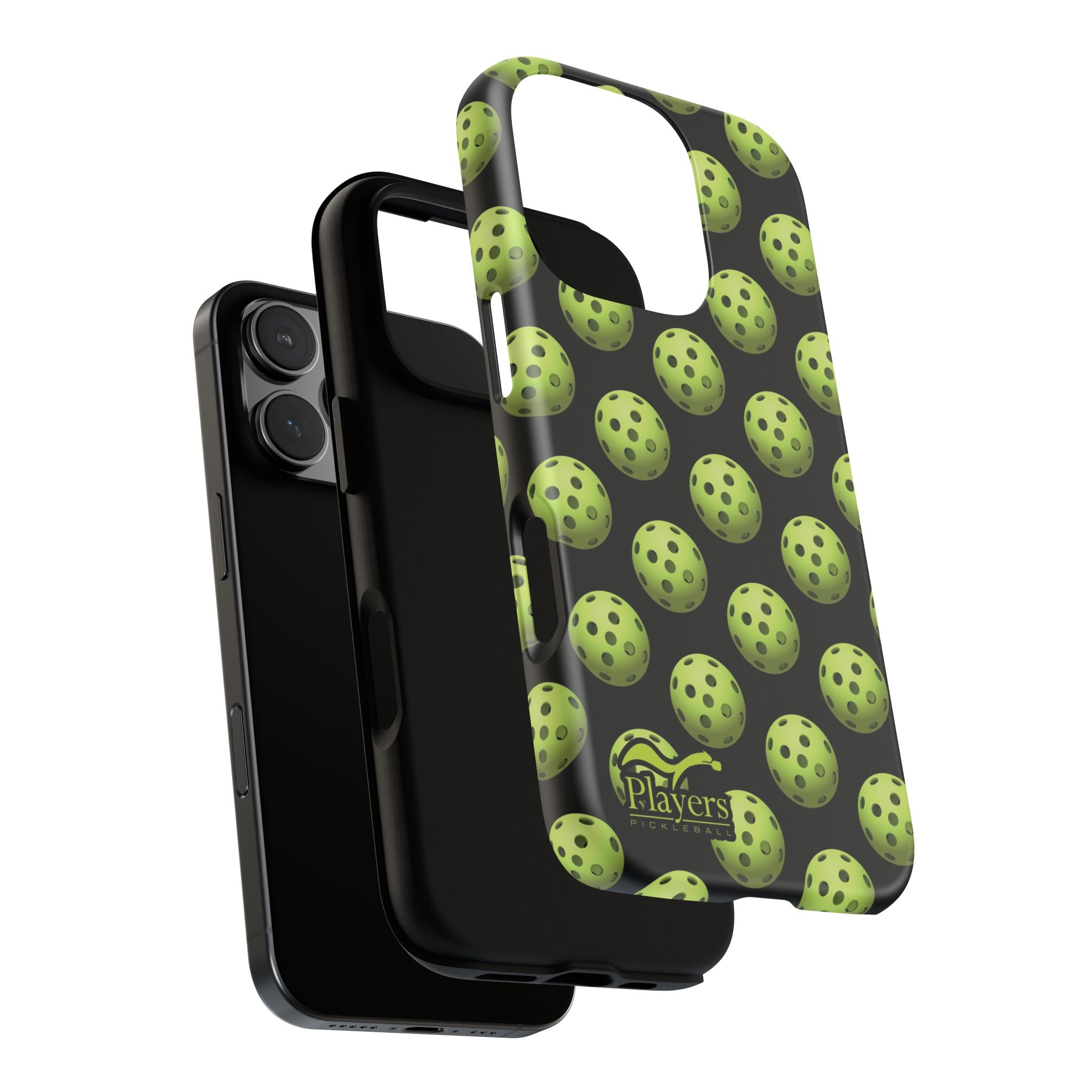 Pickleball Pattern Phone Cover (on Black)