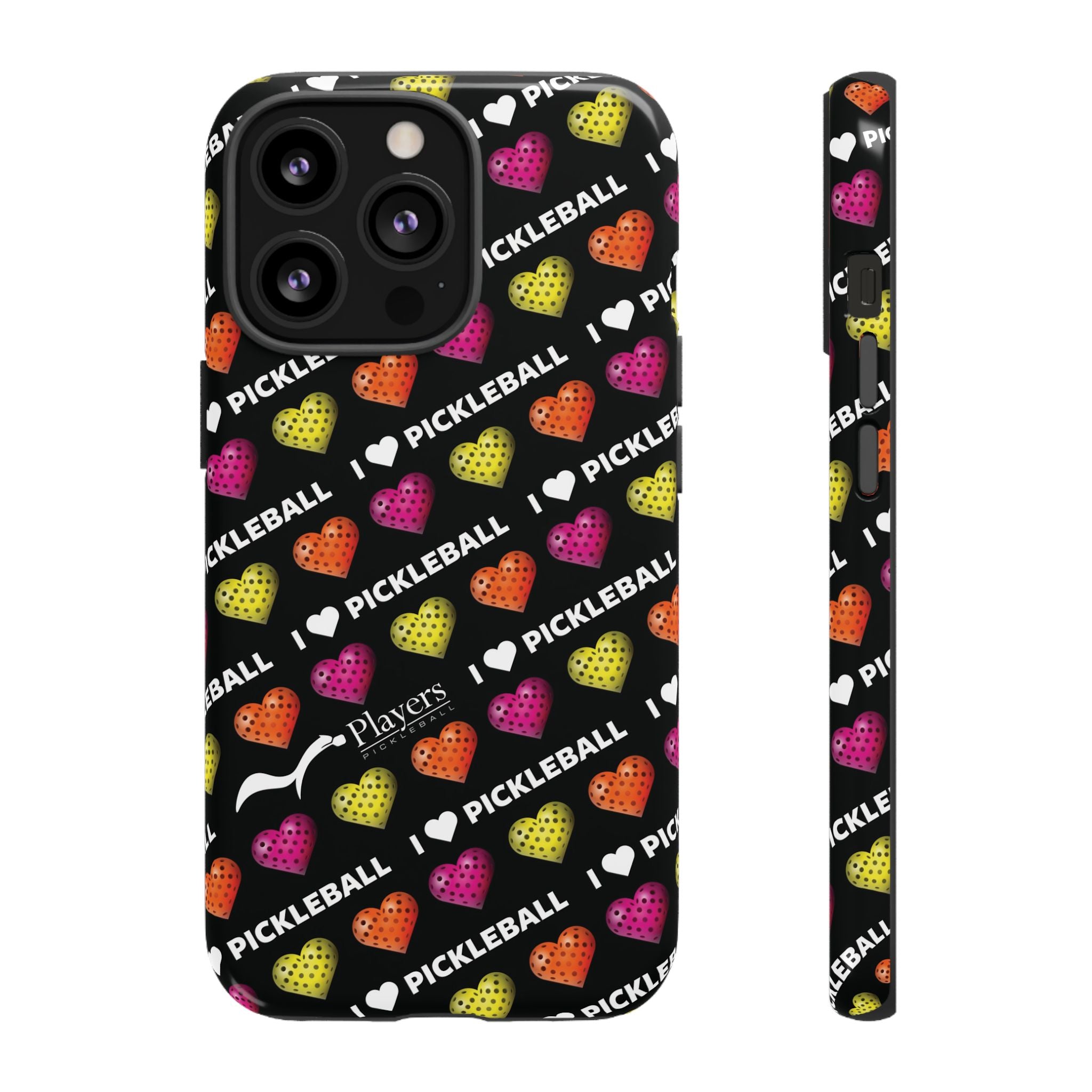 I Heart Pickleball Pattern Phone Cover