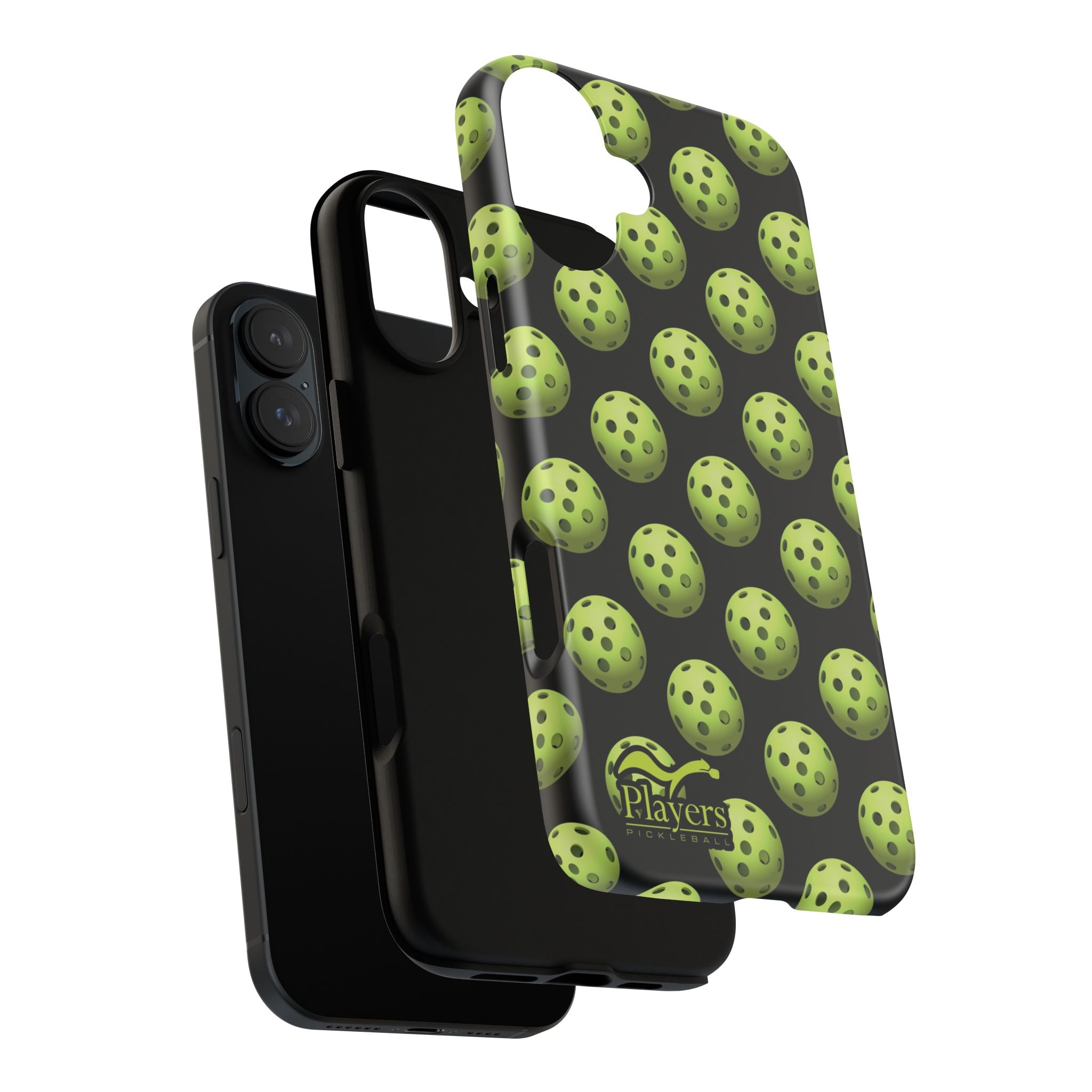 Pickleball Pattern Phone Cover (on Black)