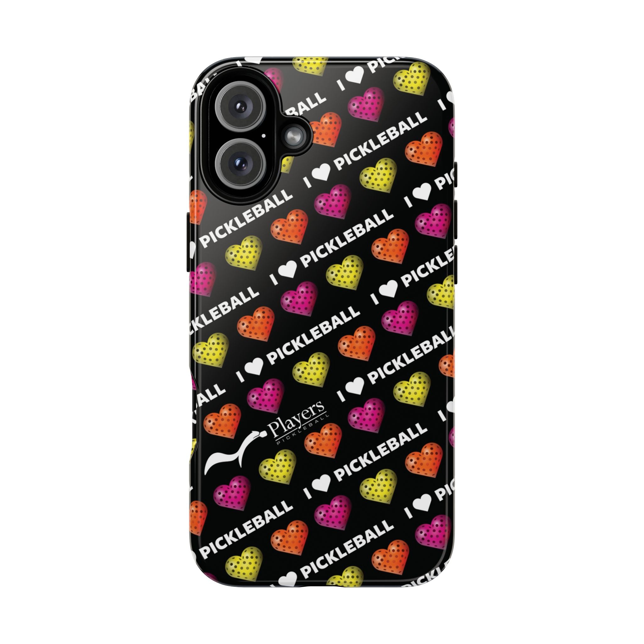 I Heart Pickleball Pattern Phone Cover