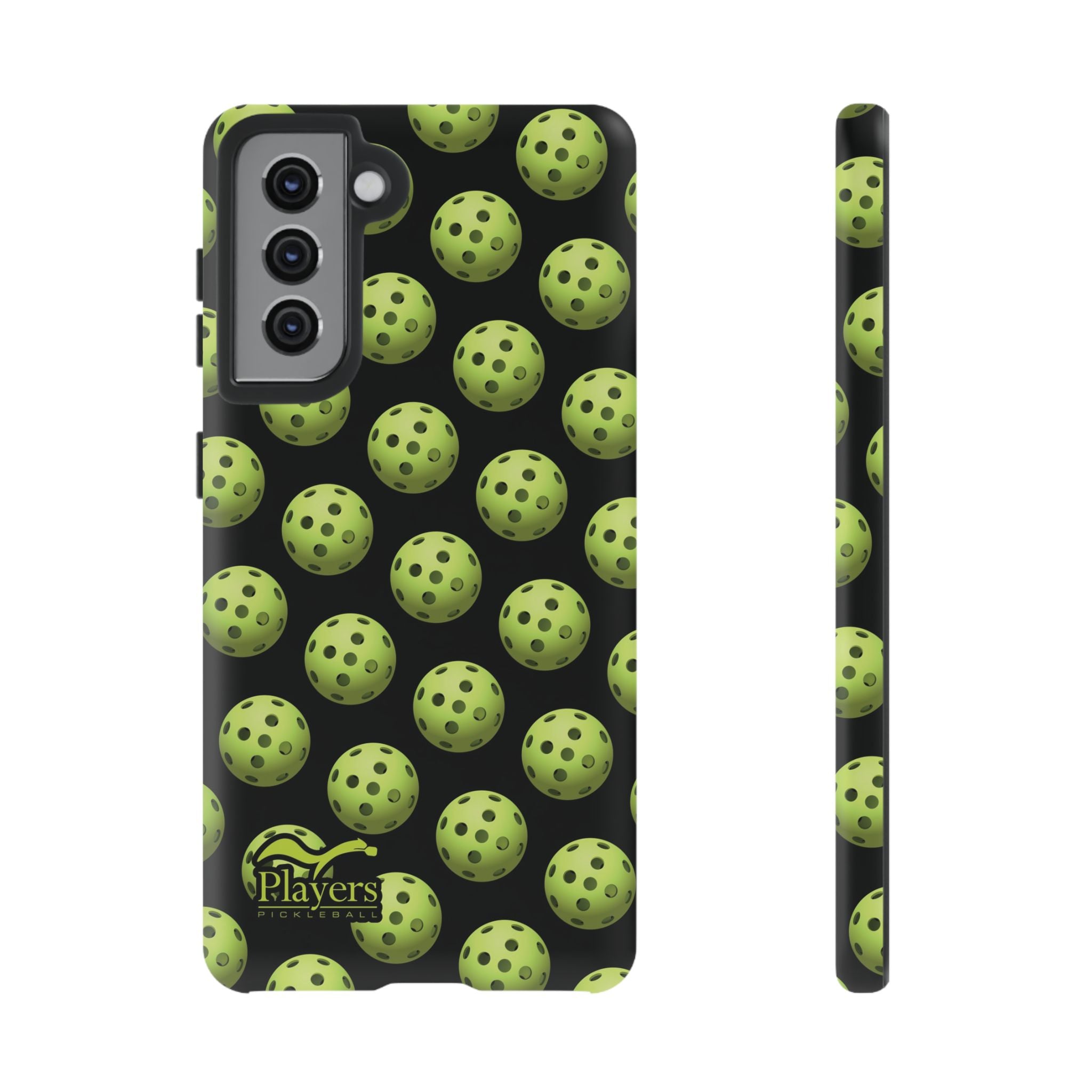 Pickleball Pattern Phone Cover (on Black)