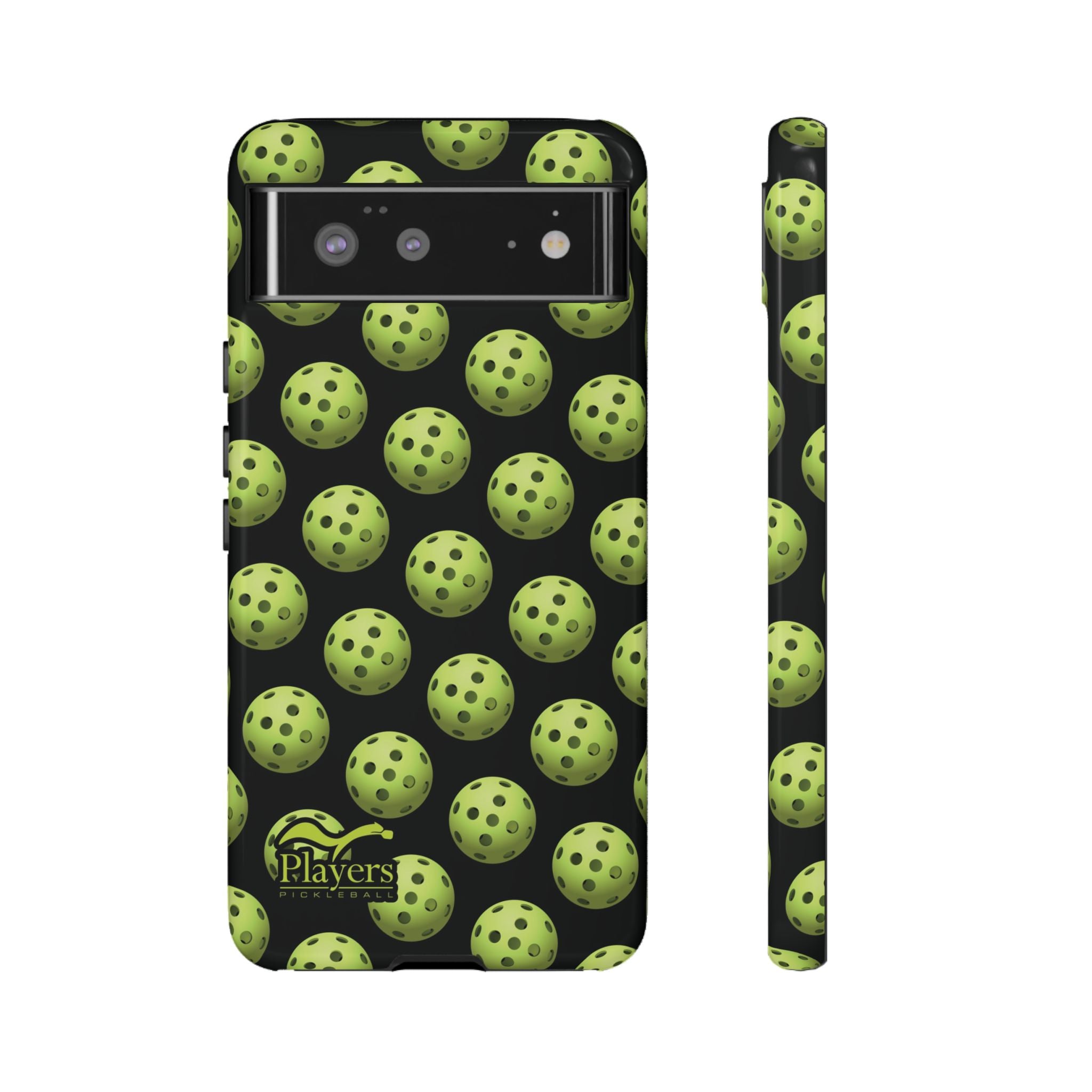 Pickleball Pattern Phone Cover (on Black)