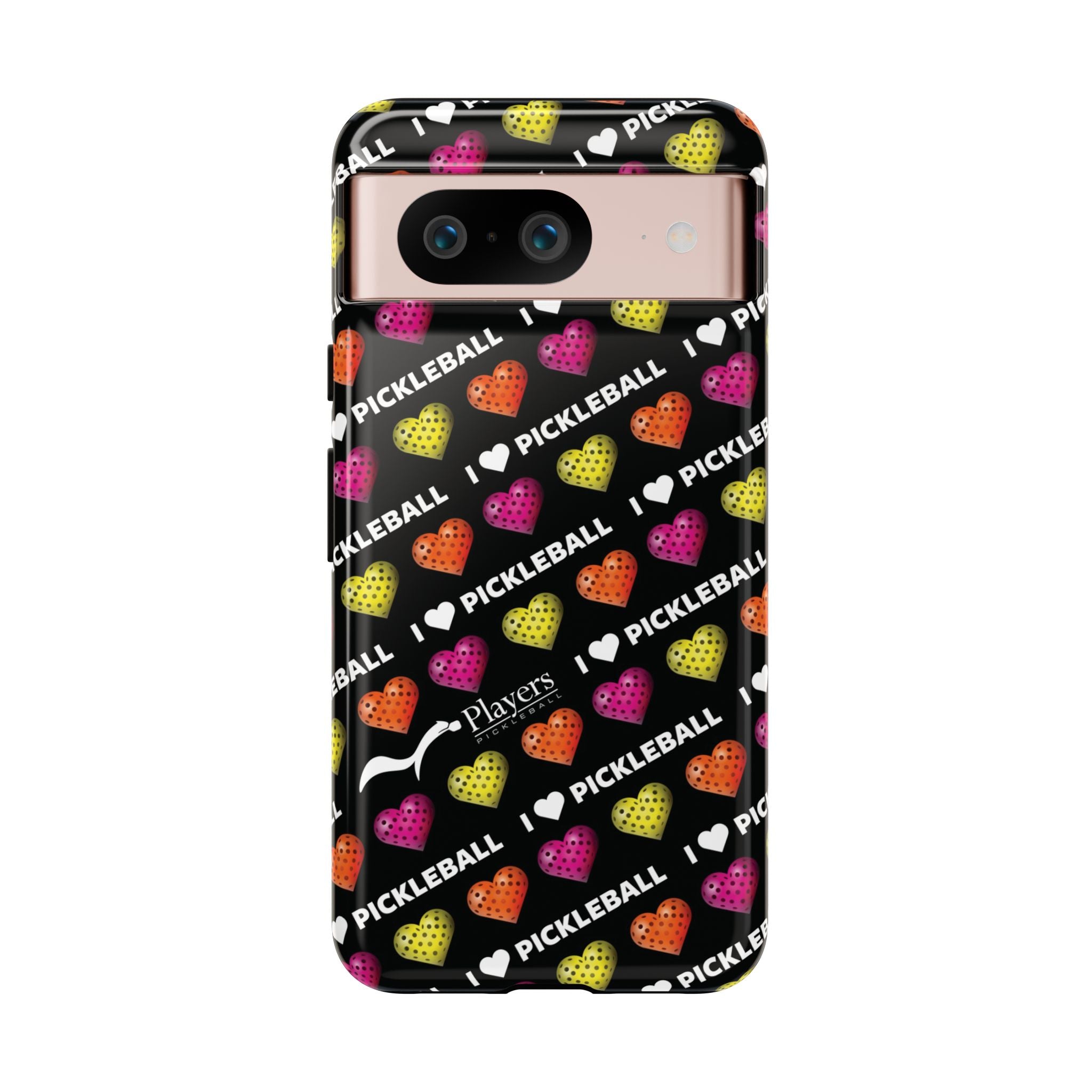 I Heart Pickleball Pattern Phone Cover