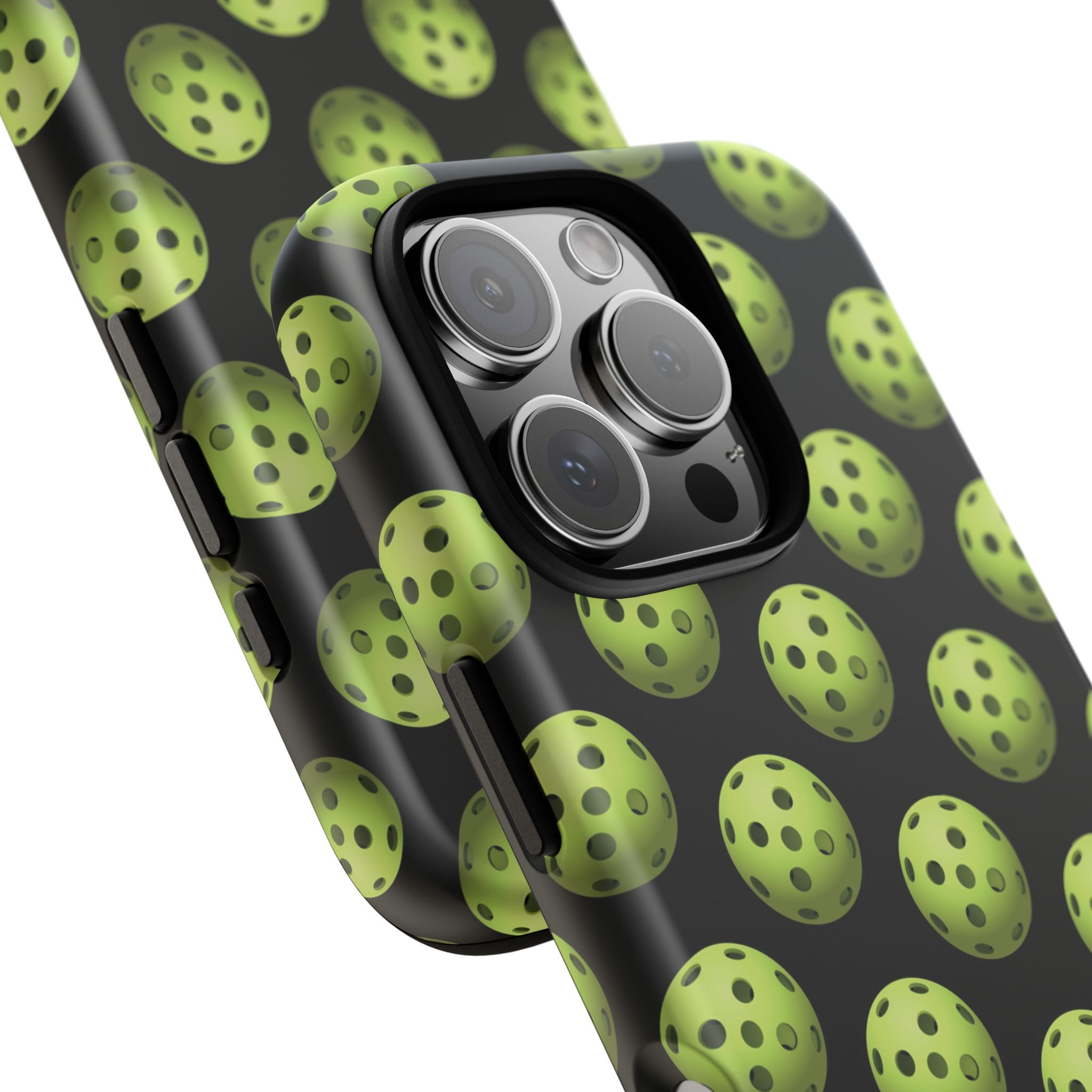 Pickleball Pattern Phone Cover (on Black)