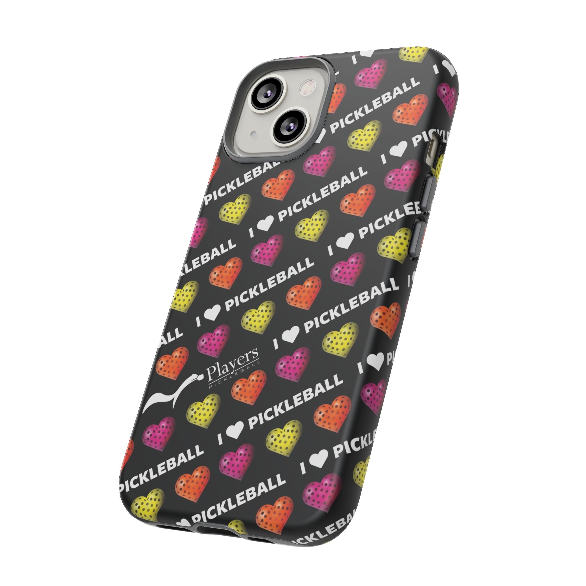 I Heart Pickleball Pattern Phone Cover