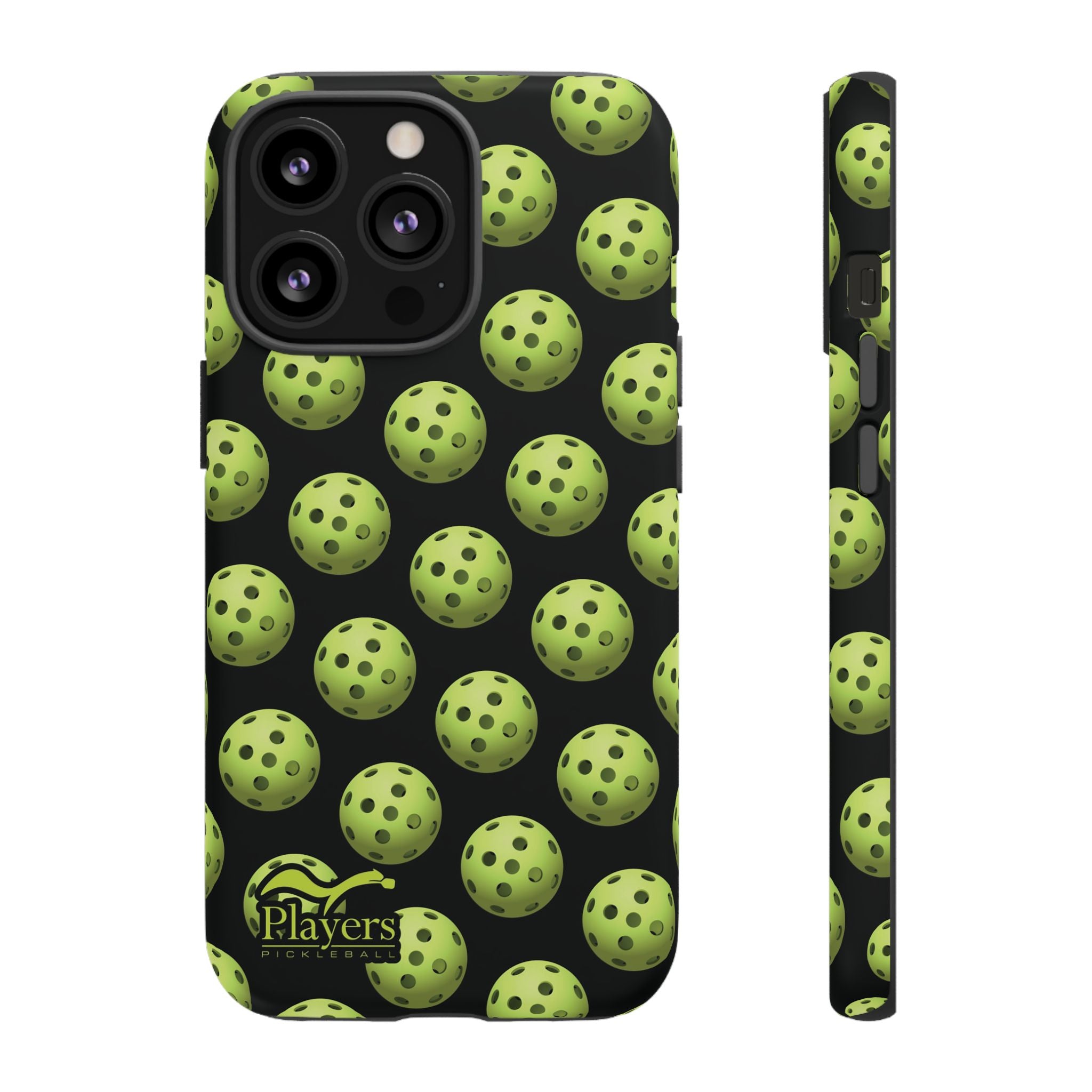 Pickleball Pattern Phone Cover (on Black)