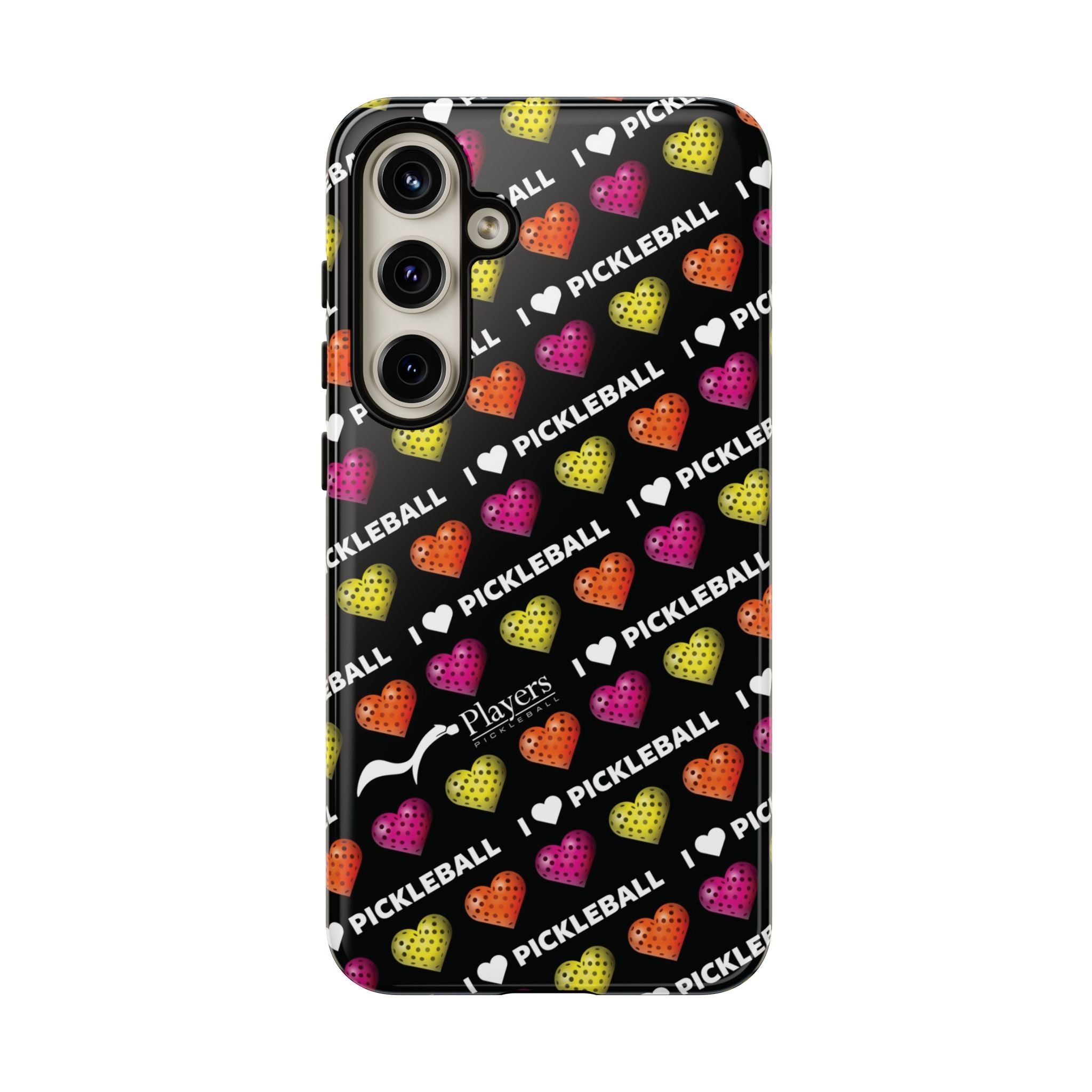 I Heart Pickleball Pattern Phone Cover