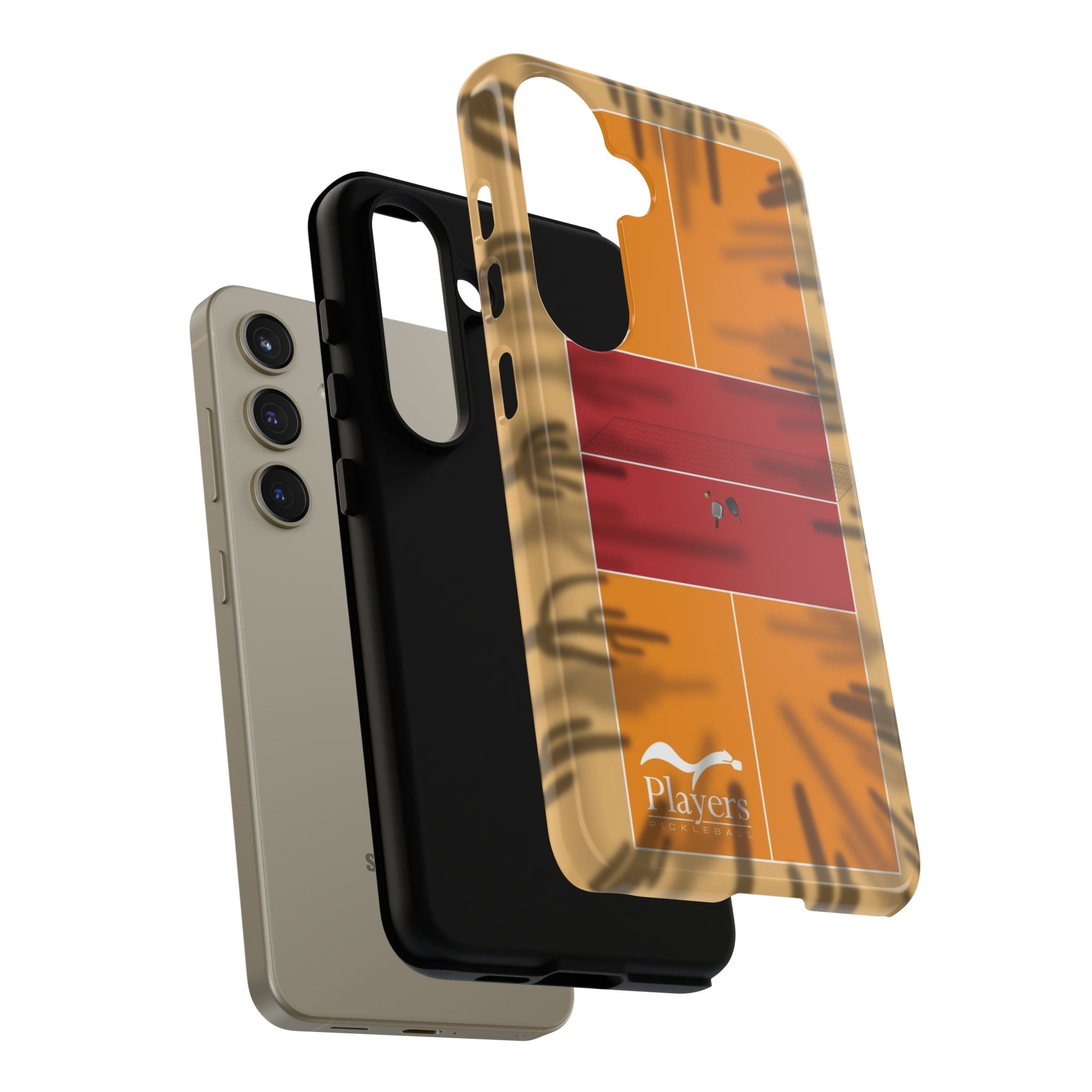 Pickleball Court Phone Cover - Southwest Saguaro Design