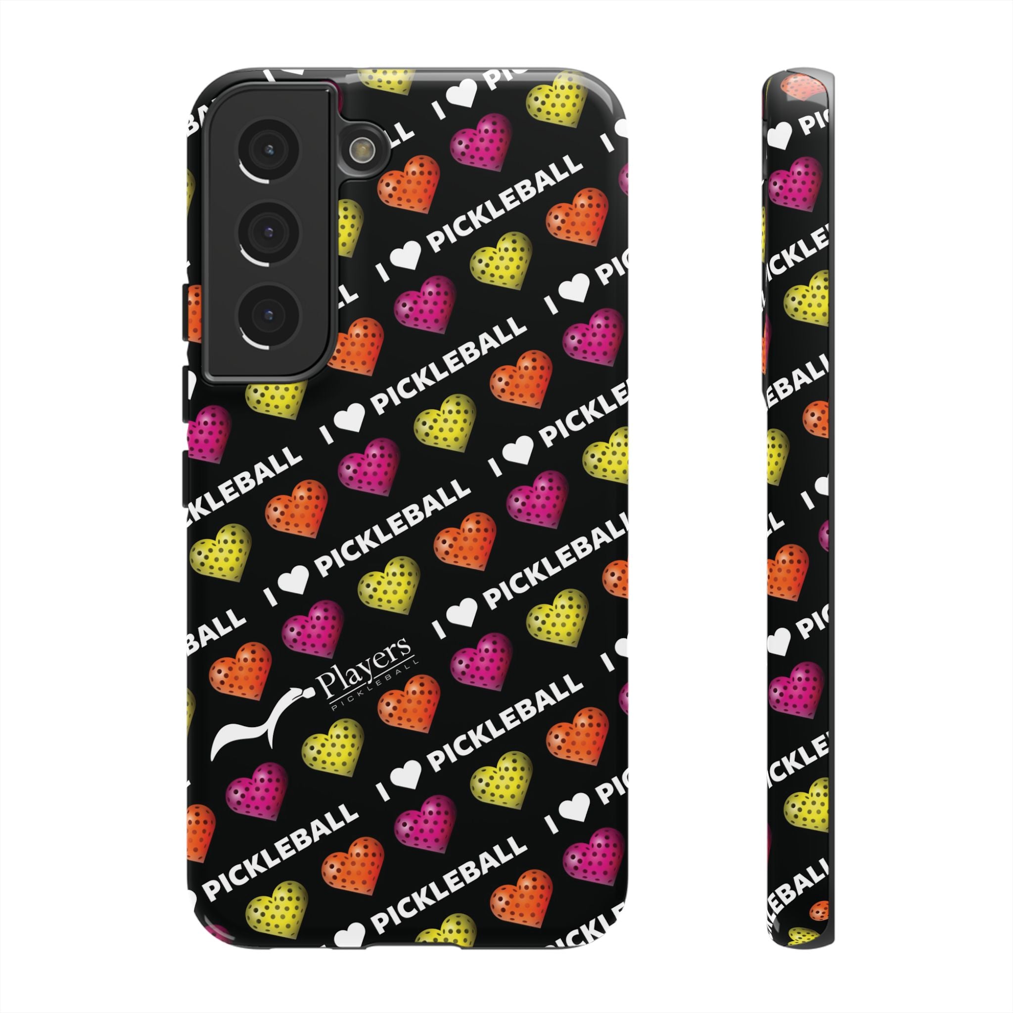 I Heart Pickleball Pattern Phone Cover