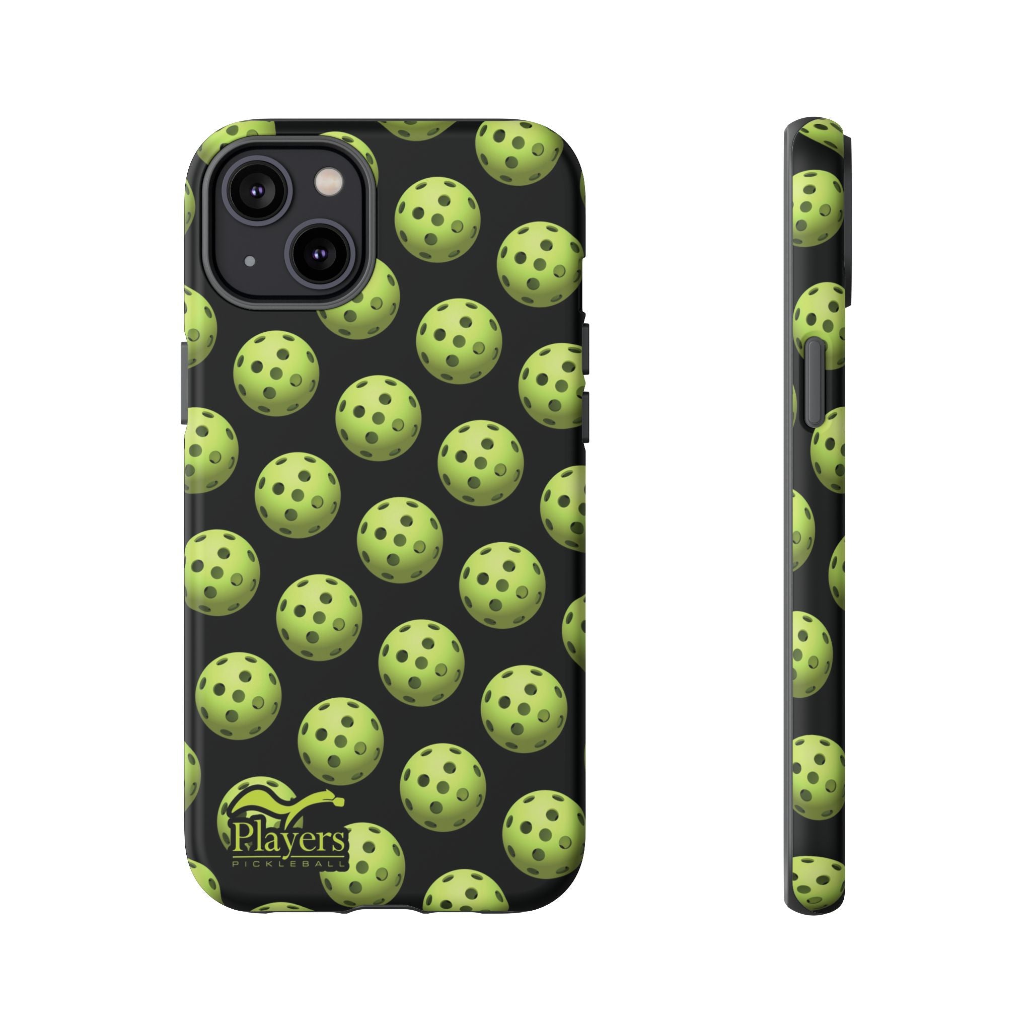 Pickleball Pattern Phone Cover (on Black)