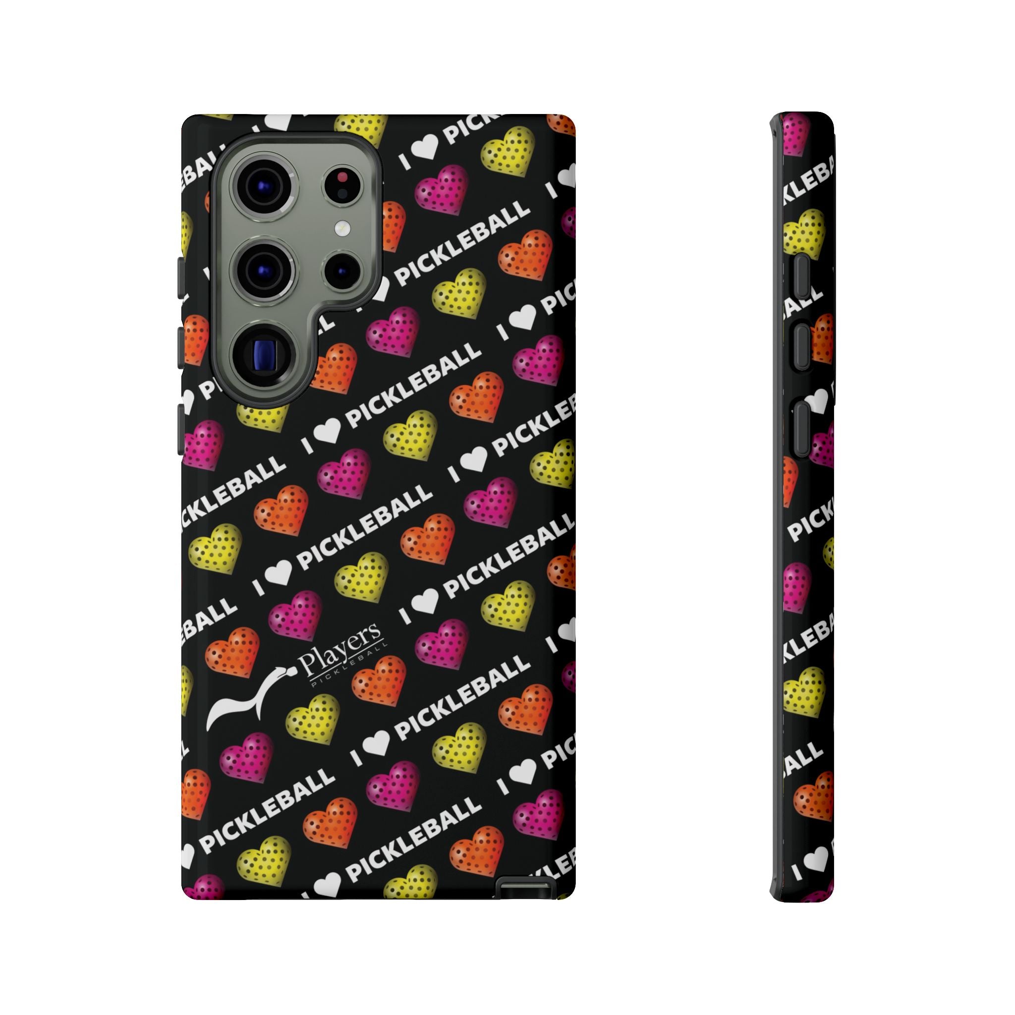 I Heart Pickleball Pattern Phone Cover