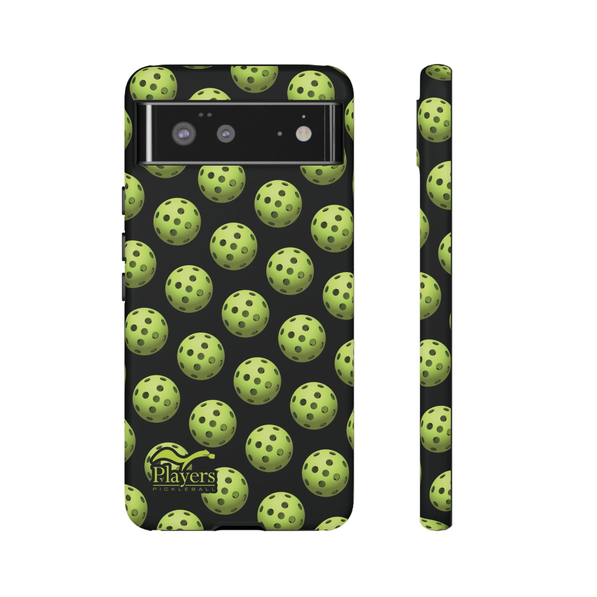 Pickleball Pattern Phone Cover (on Black)