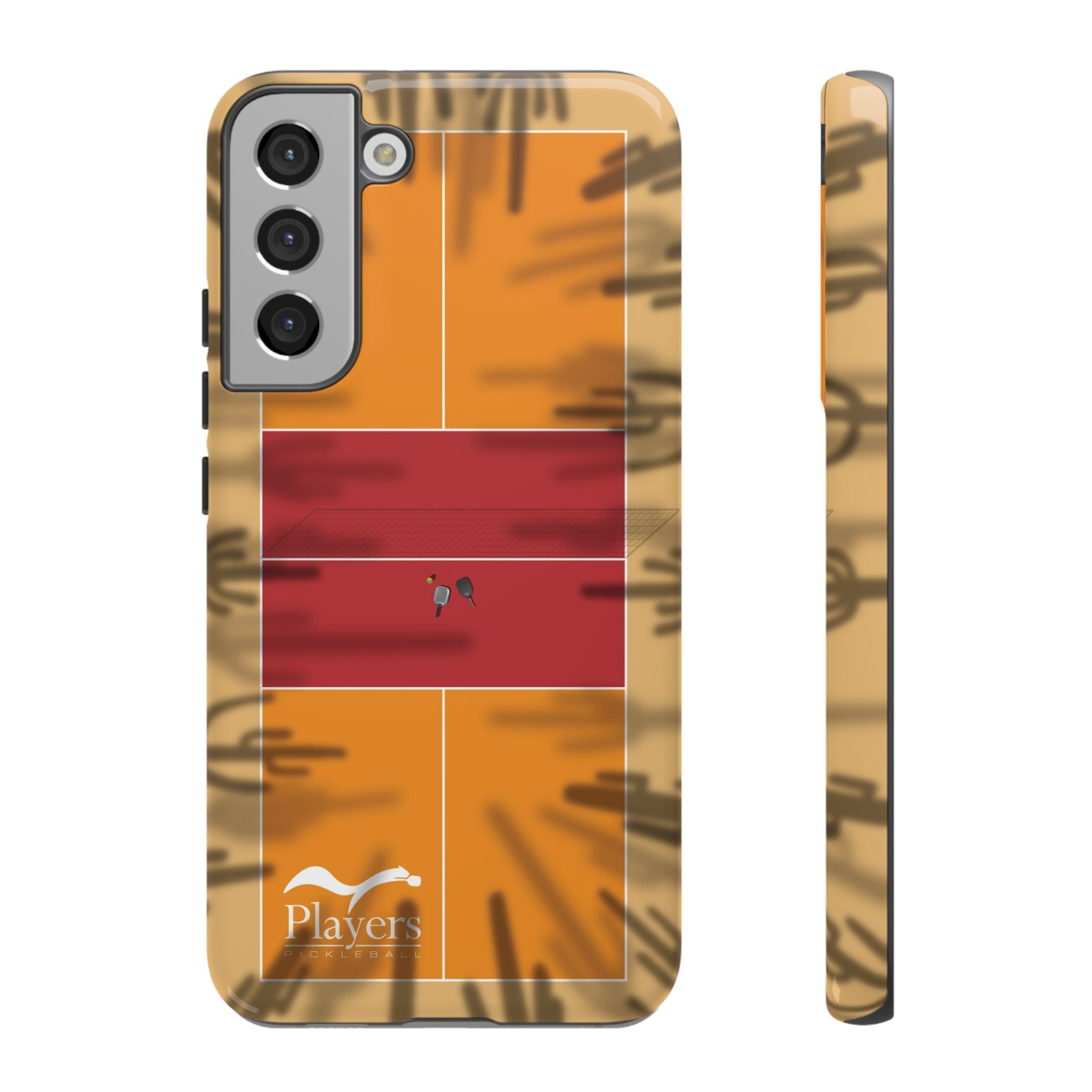 Pickleball Court Phone Cover - Southwest Saguaro Design